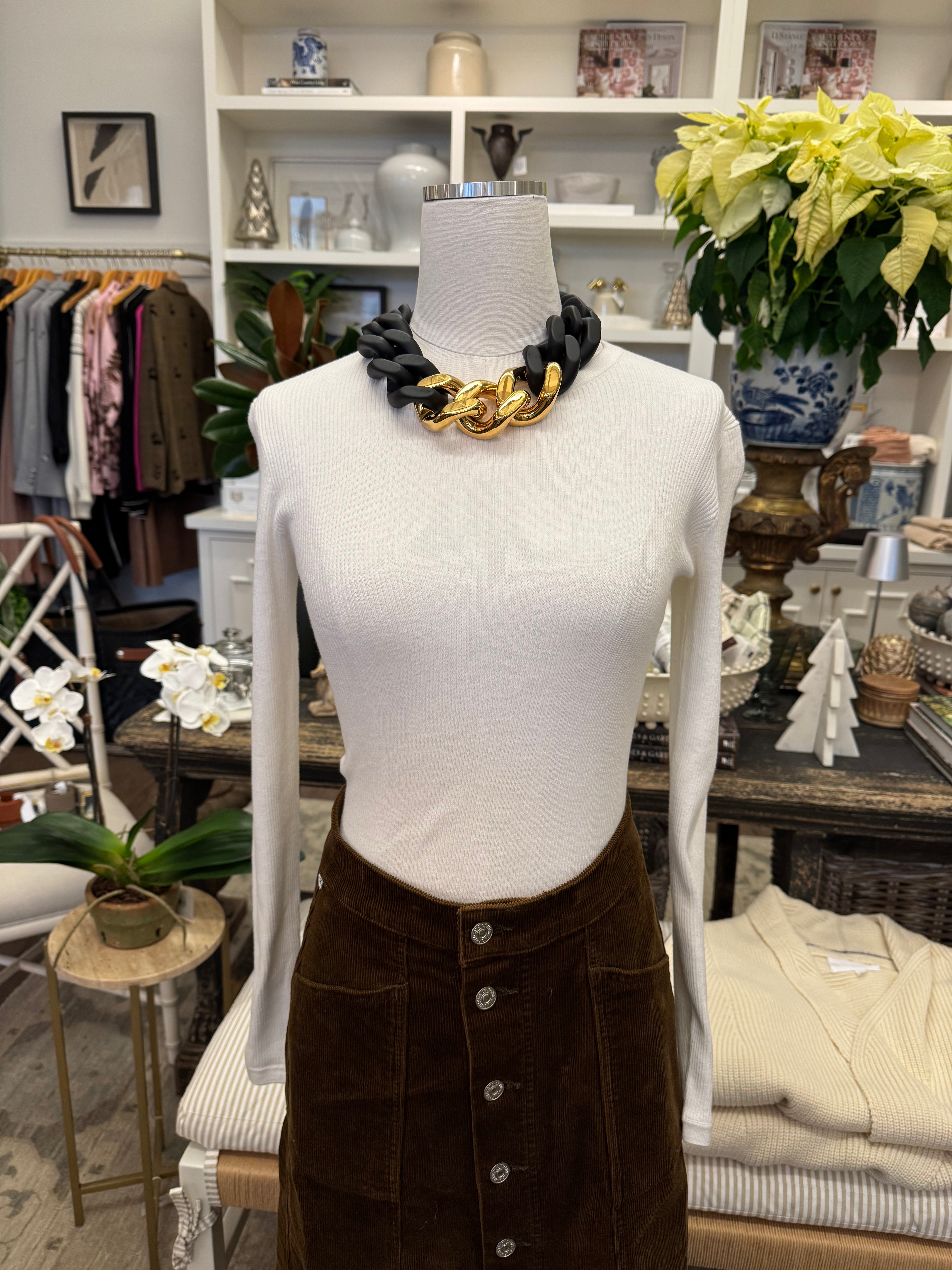 Sterling Long Sleeve Rib Tee