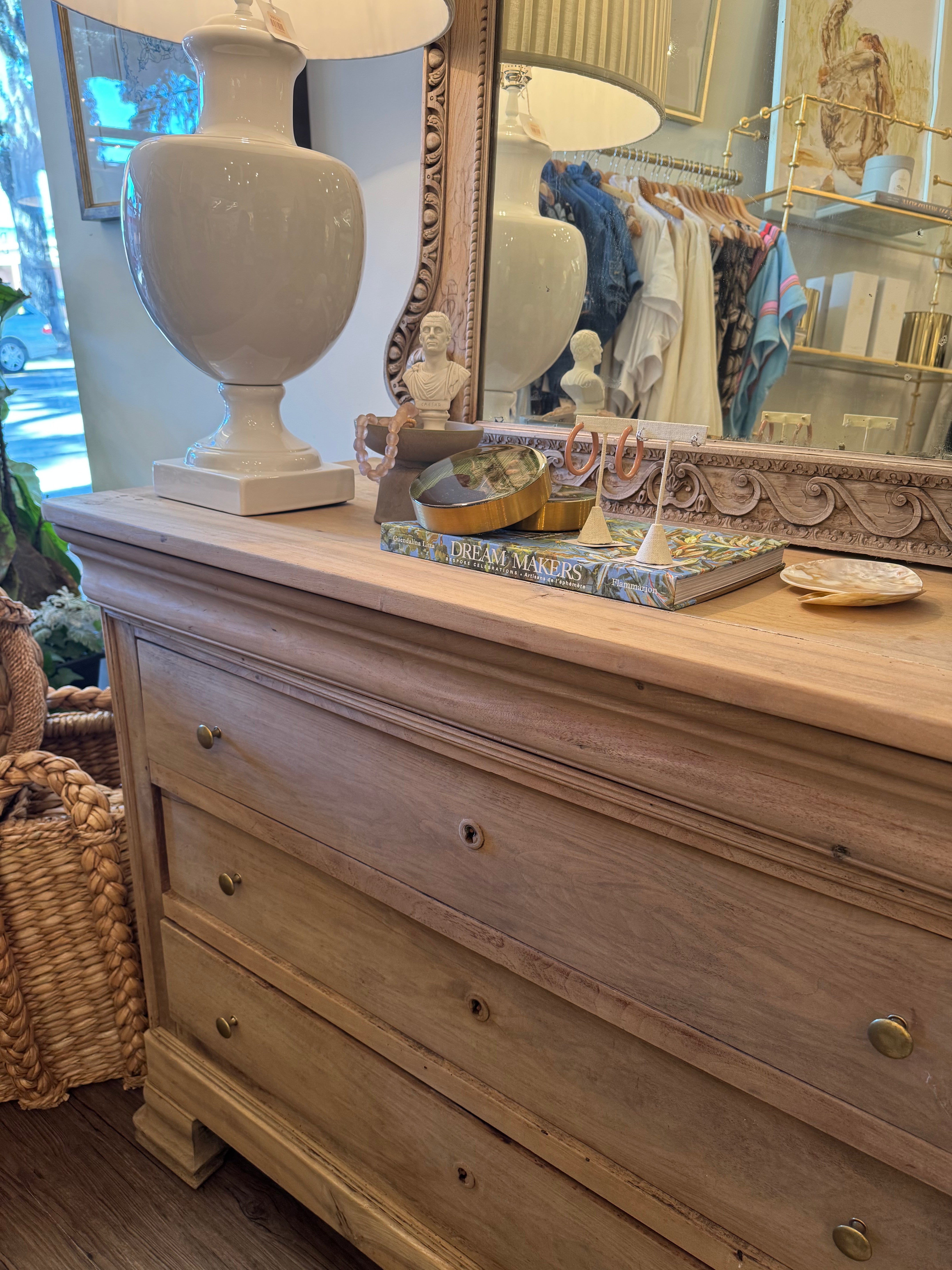 Antique Bleached 3 Drawer Chest