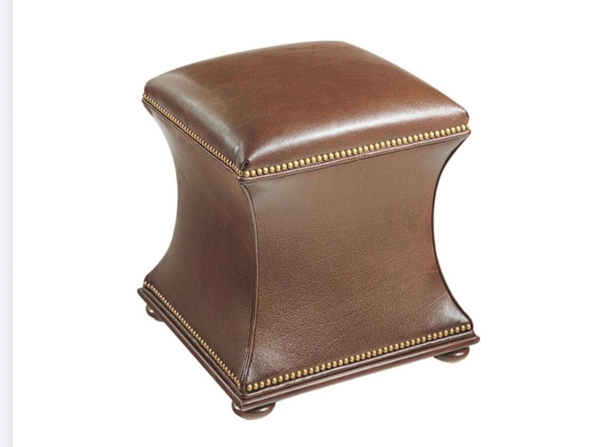 Leather Ottoman