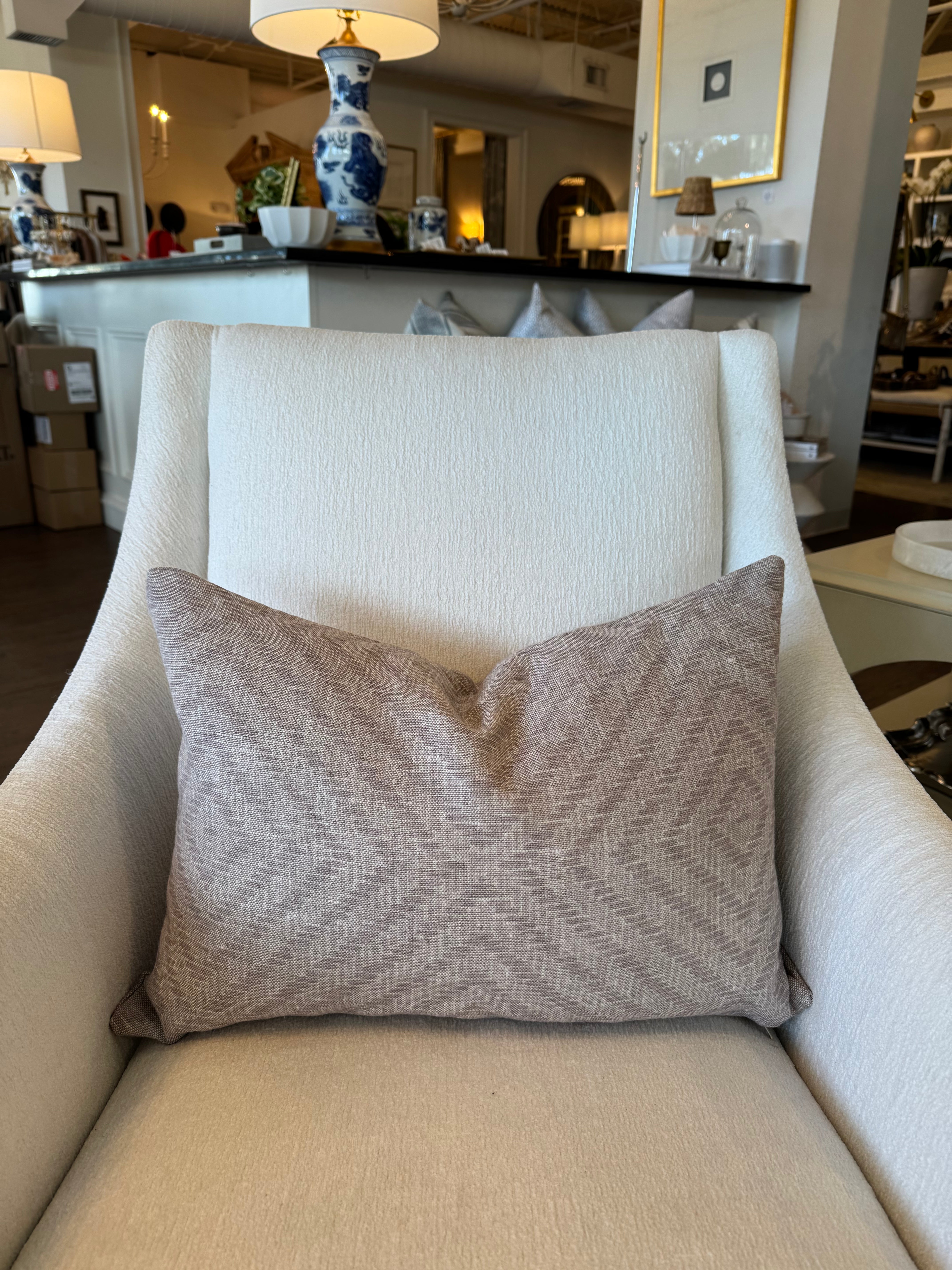 Geometric Custom Kidney Pillow