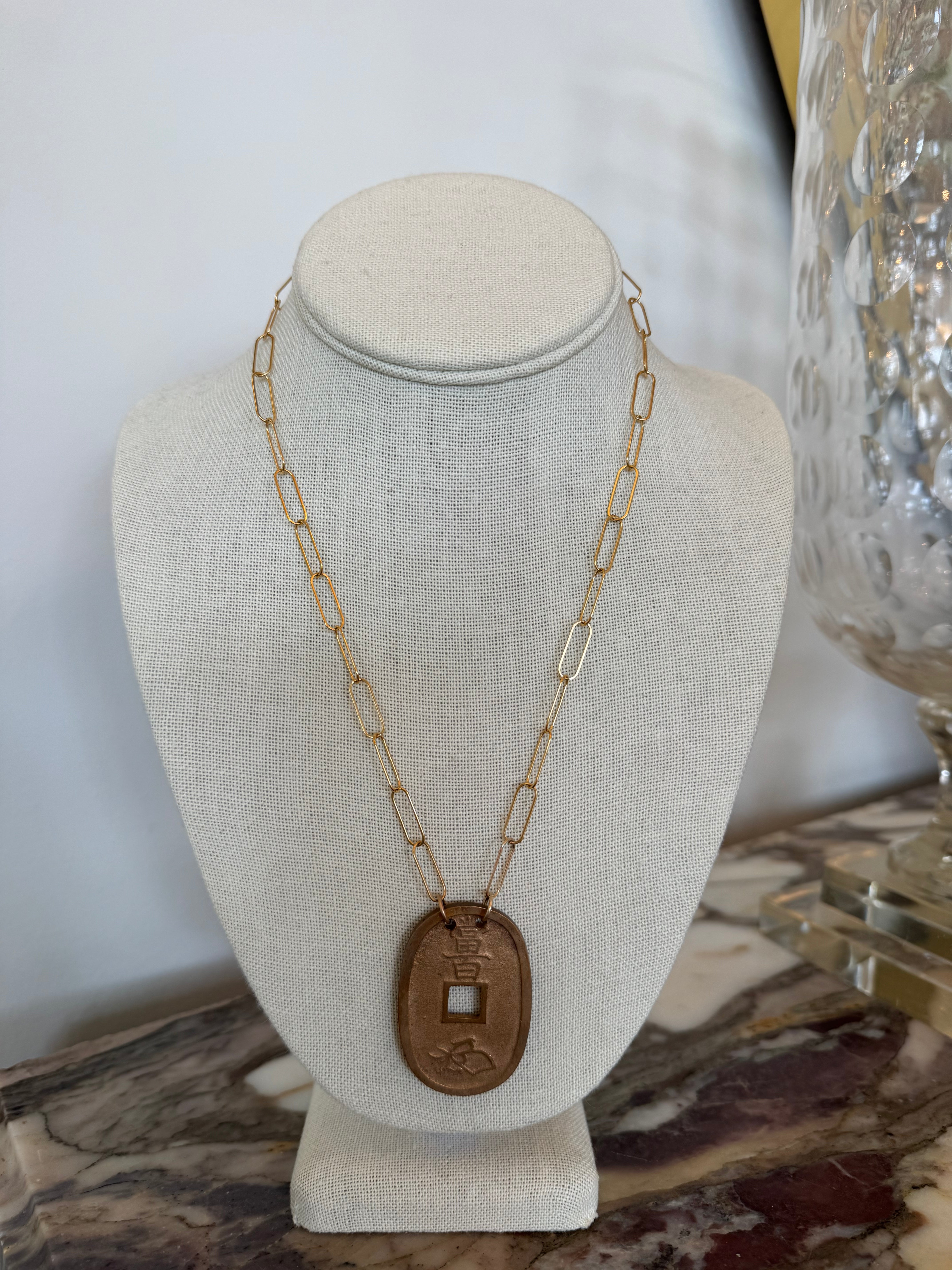 Vintage Japanese Coin Necklace