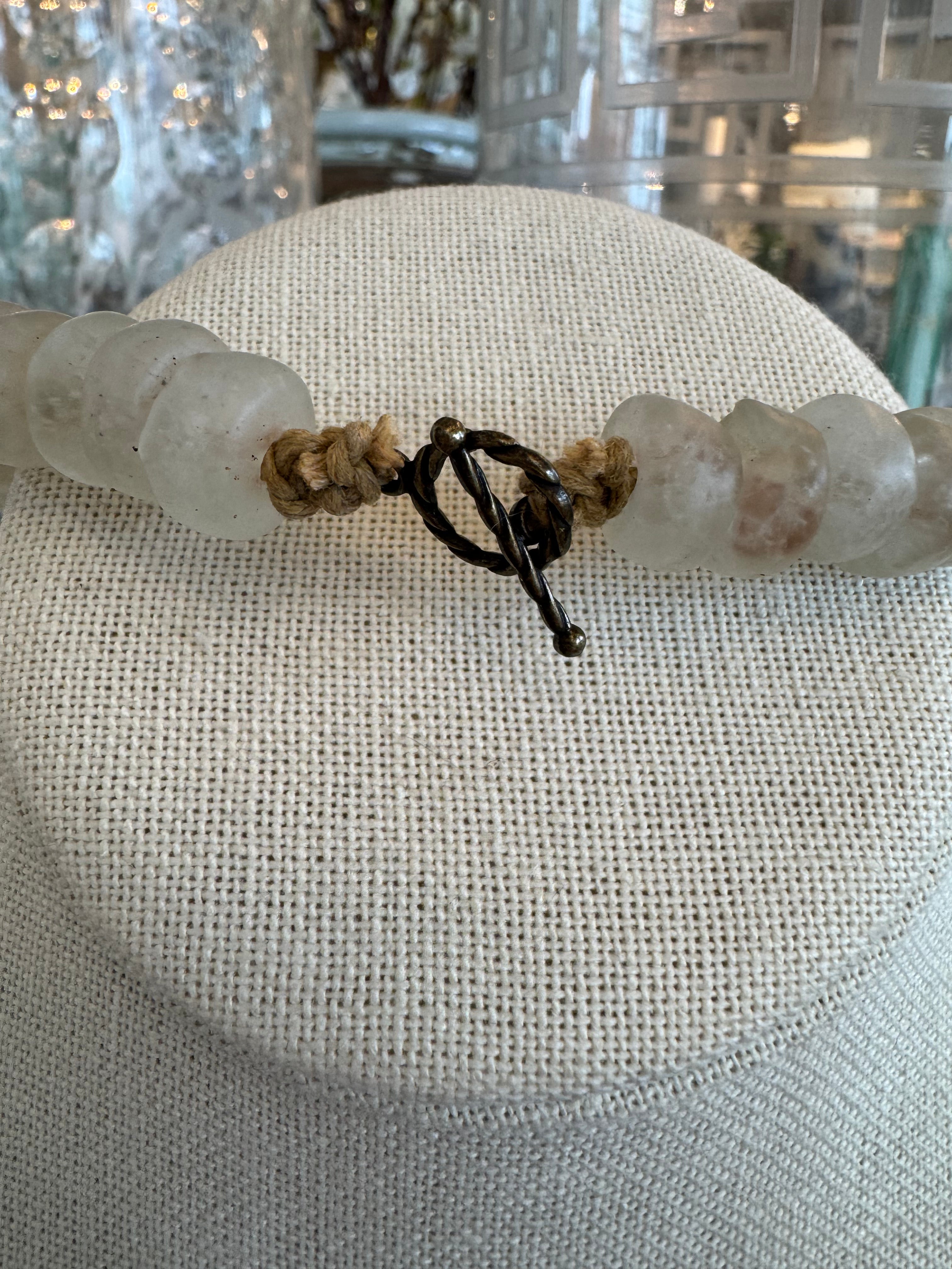 Bead Necklace with Horse Head Pendant