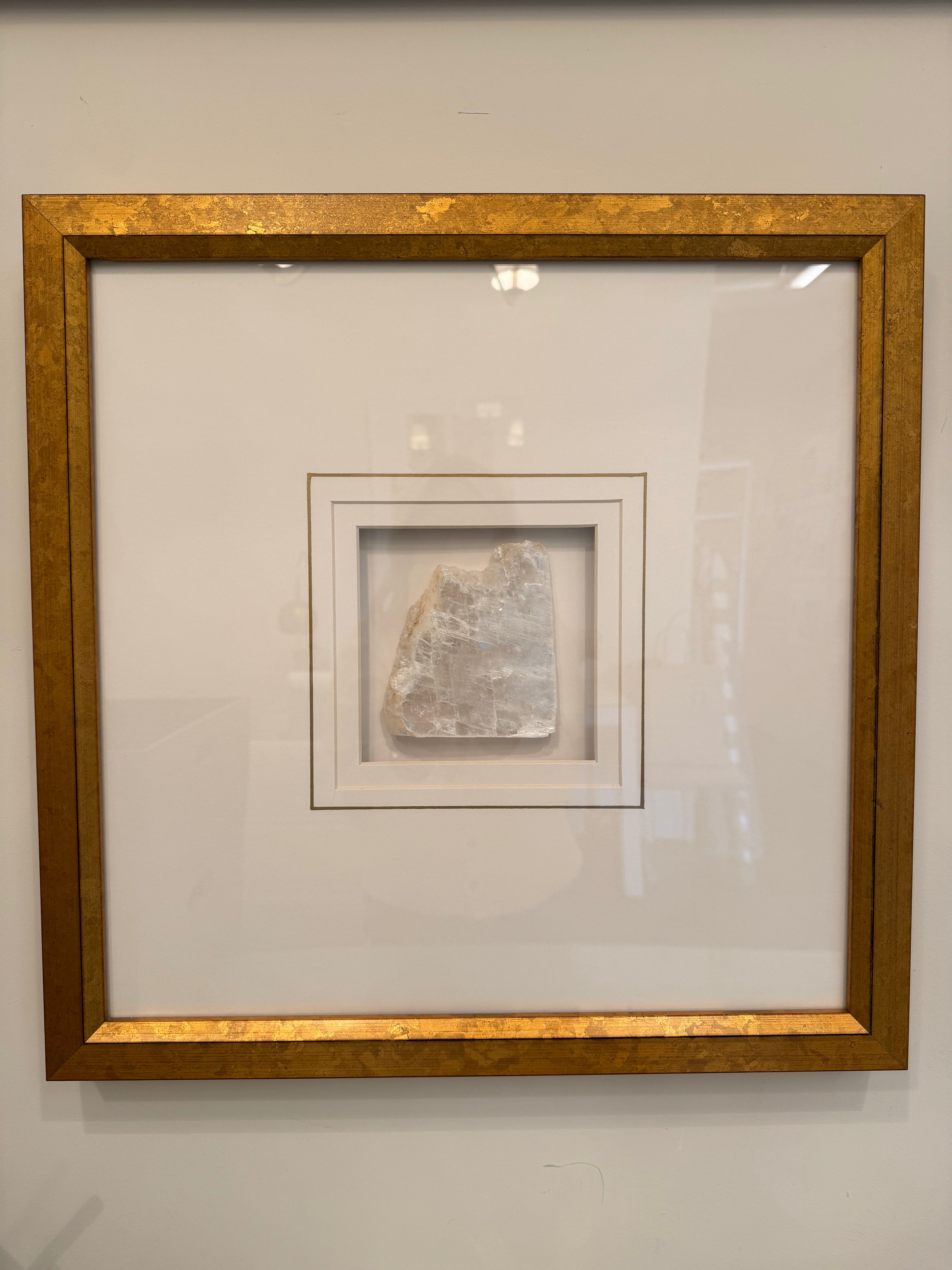 Framed Flat Selenites - 18" x 18"