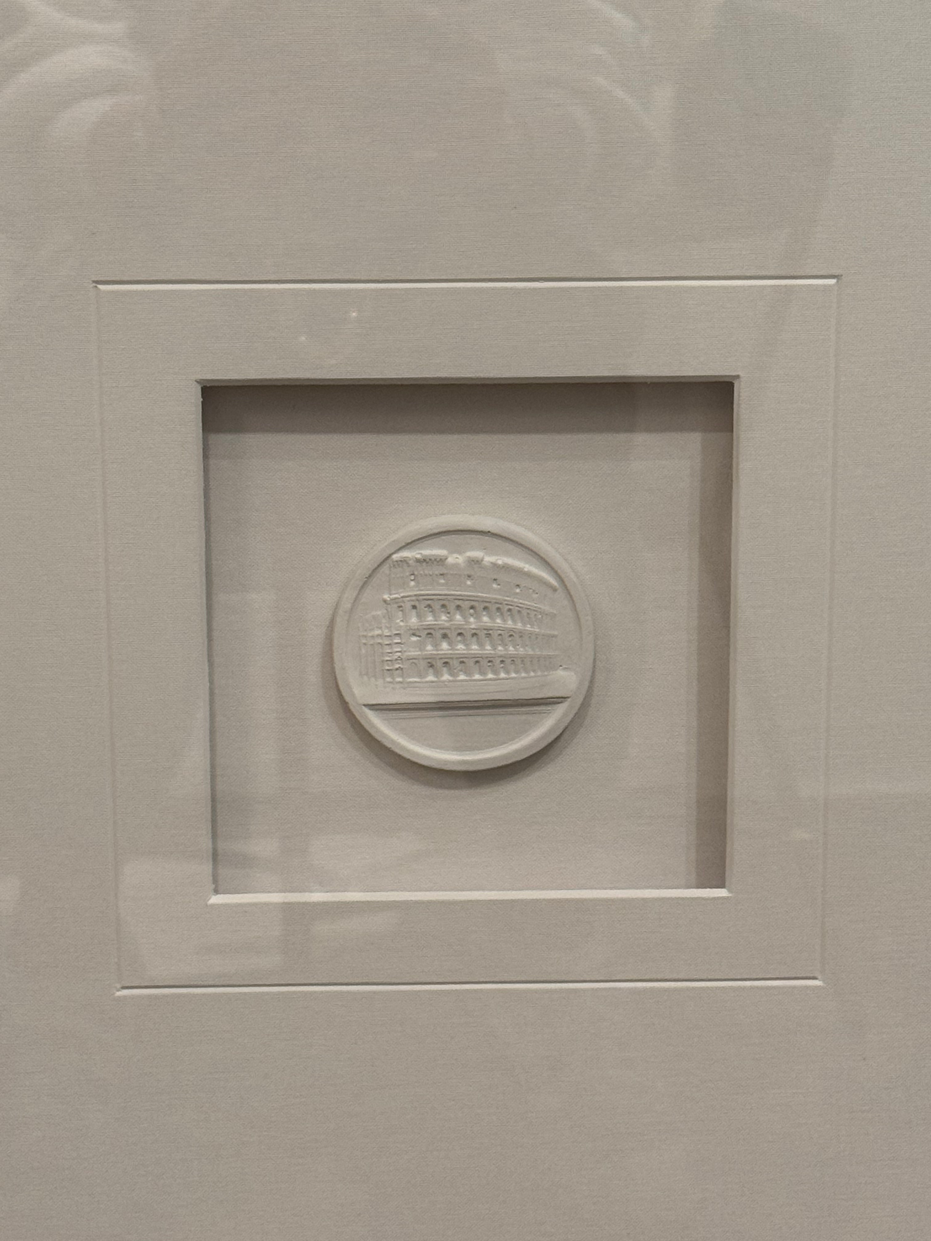 XL Intaglio White Linen Mat with V-Groove