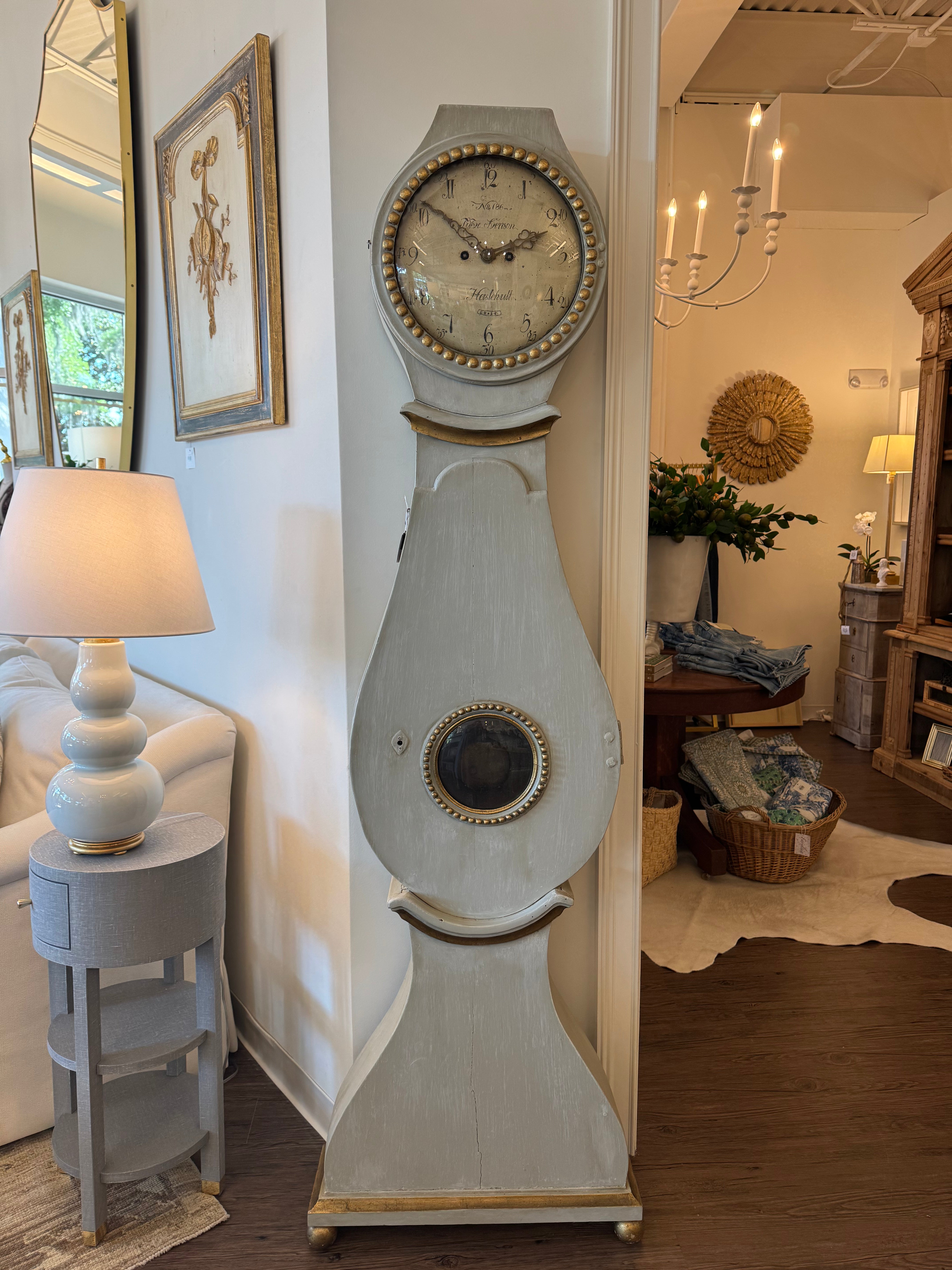 Mora Clock with Gold Gilt