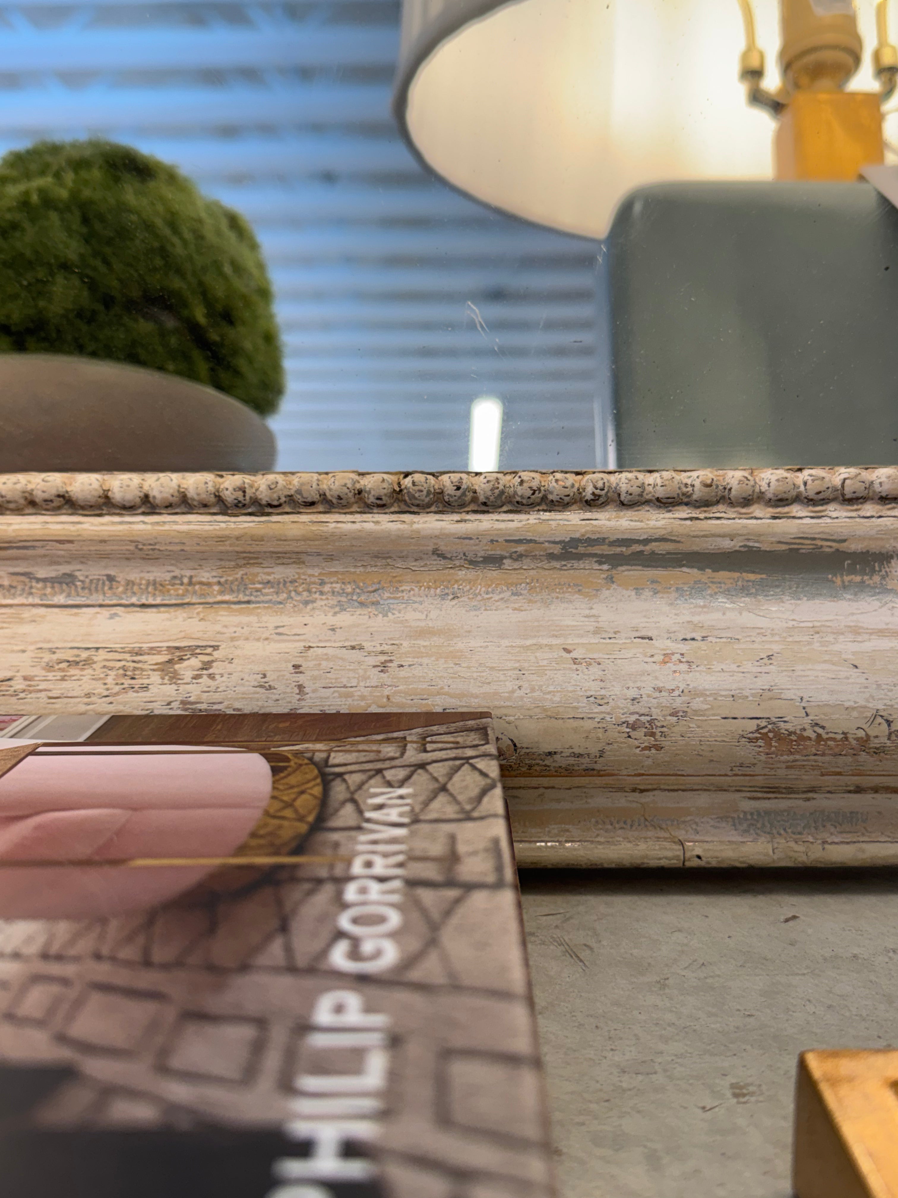 White Louie Philippe Antique Mirror
