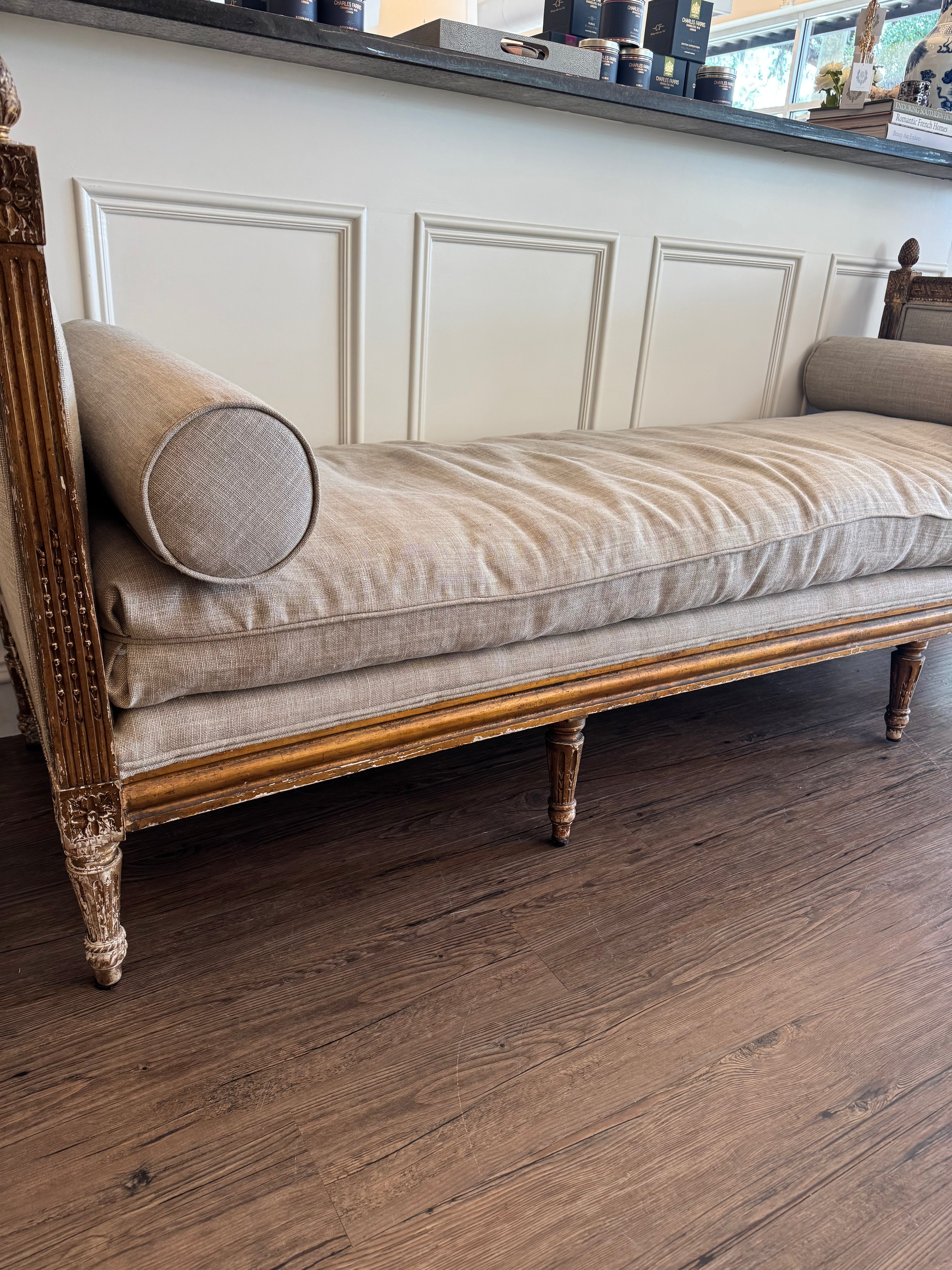 Antique Upholstered Daybed