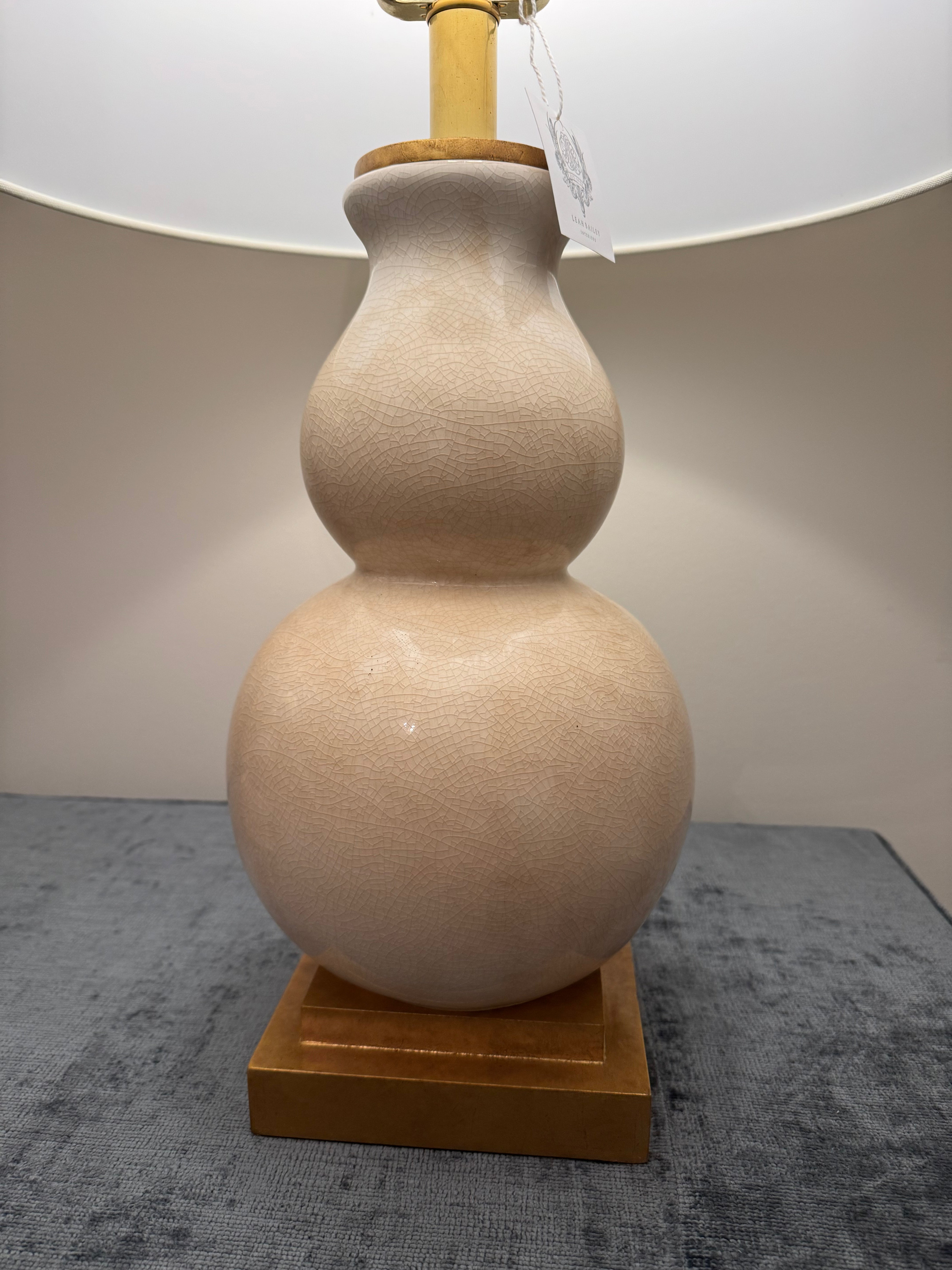 Gourd Form Small Table Lamp