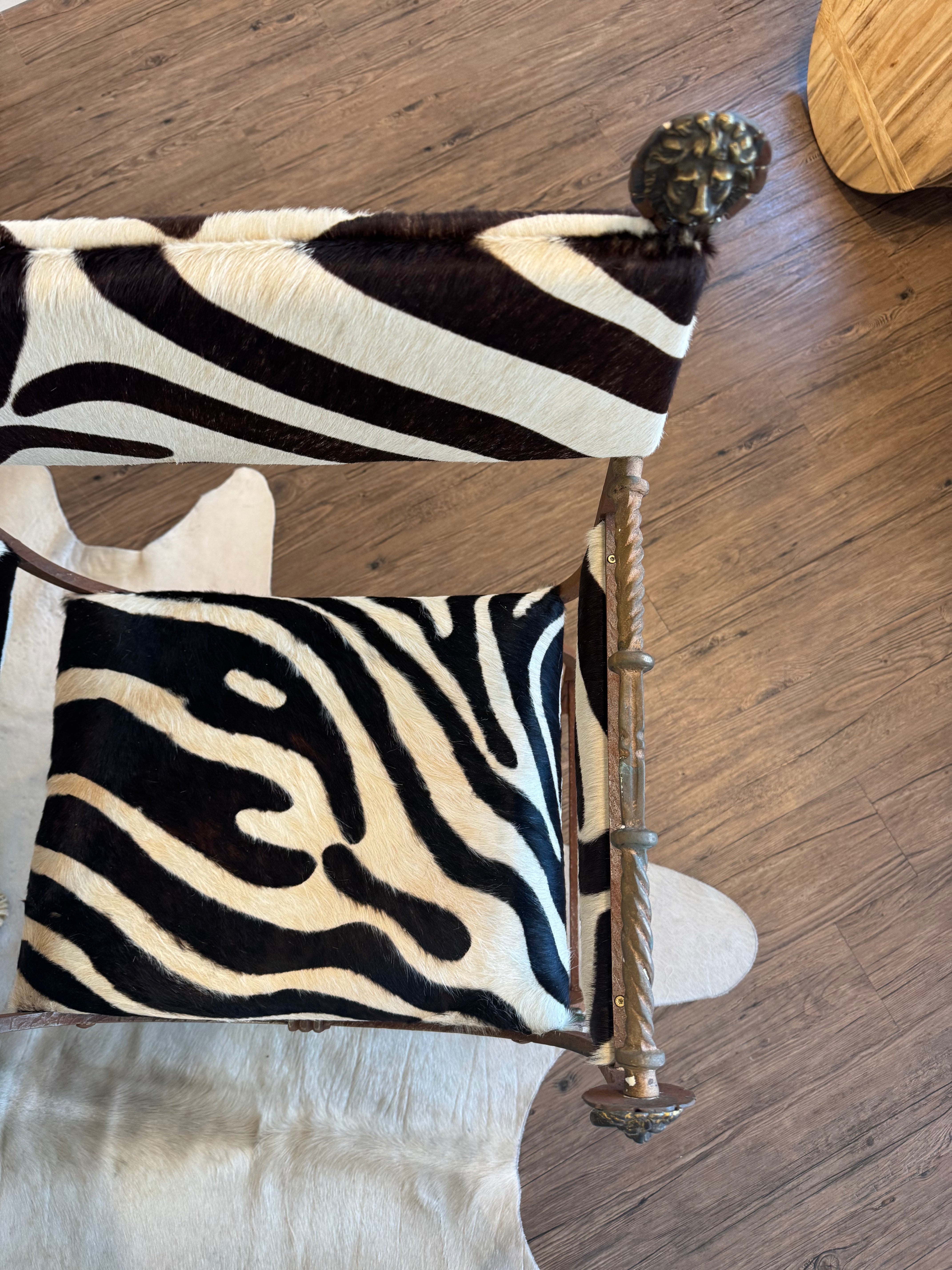 Antique Zebra Chair