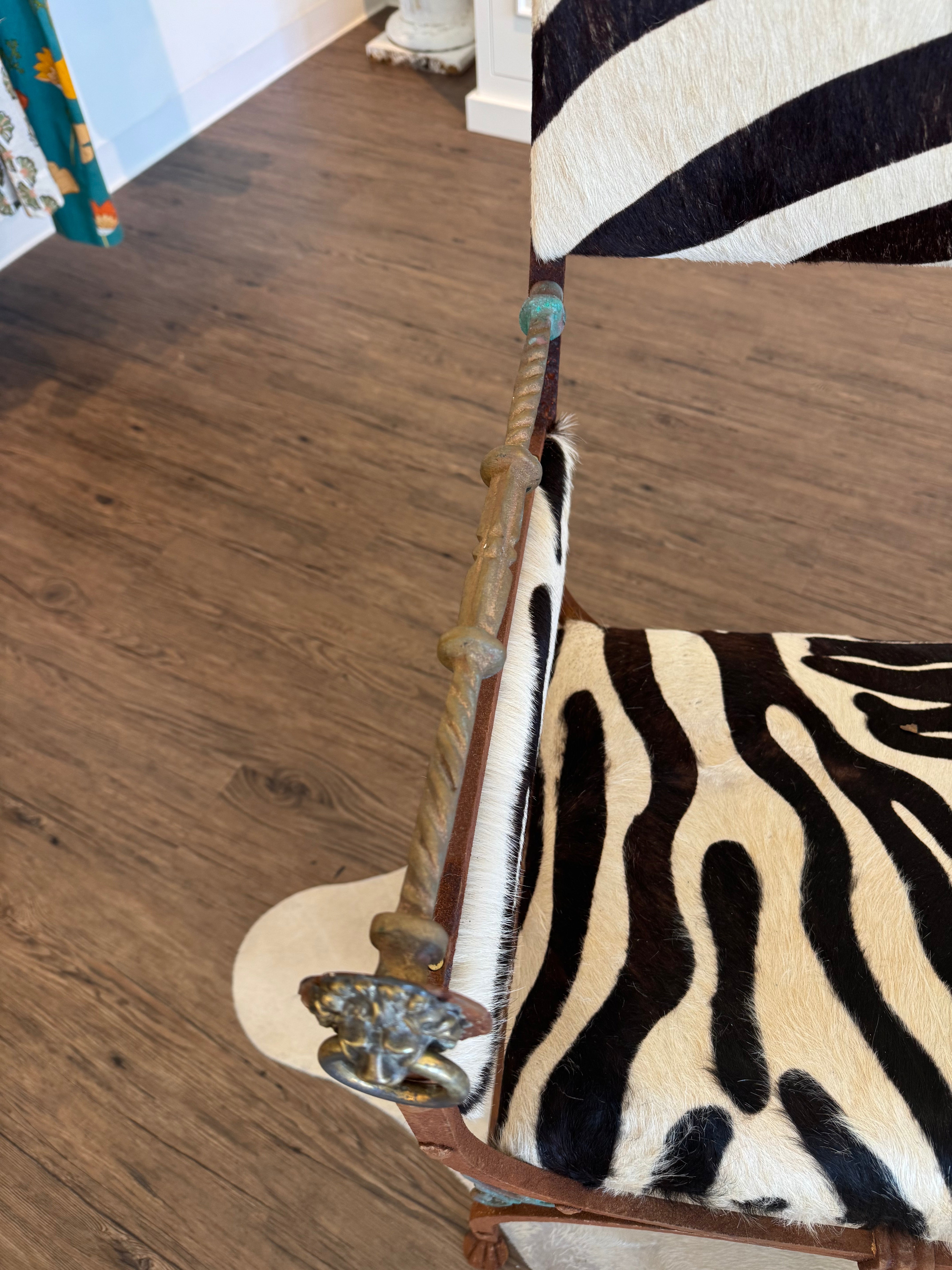 Antique Zebra Chair