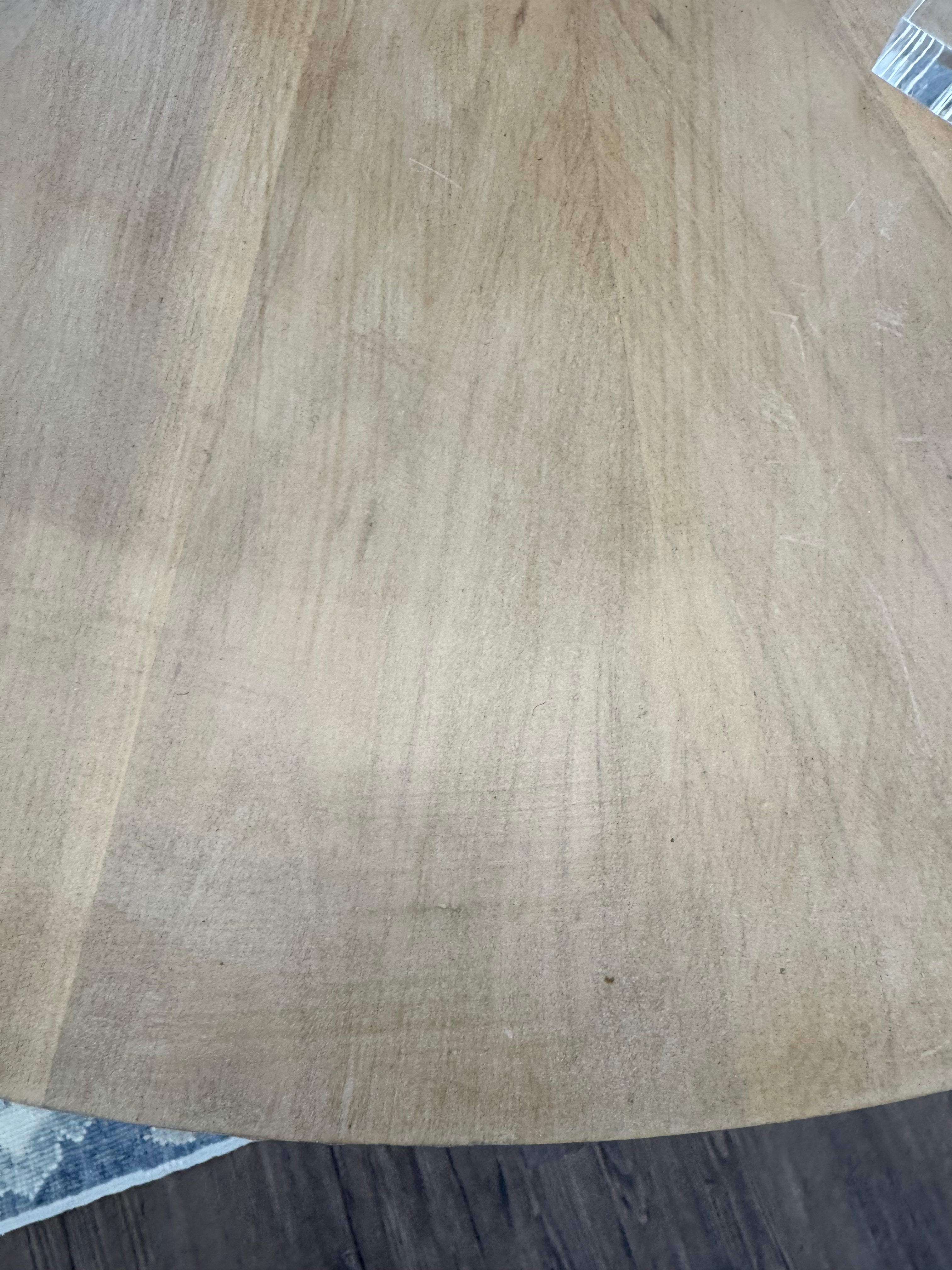 Round Bleached Table