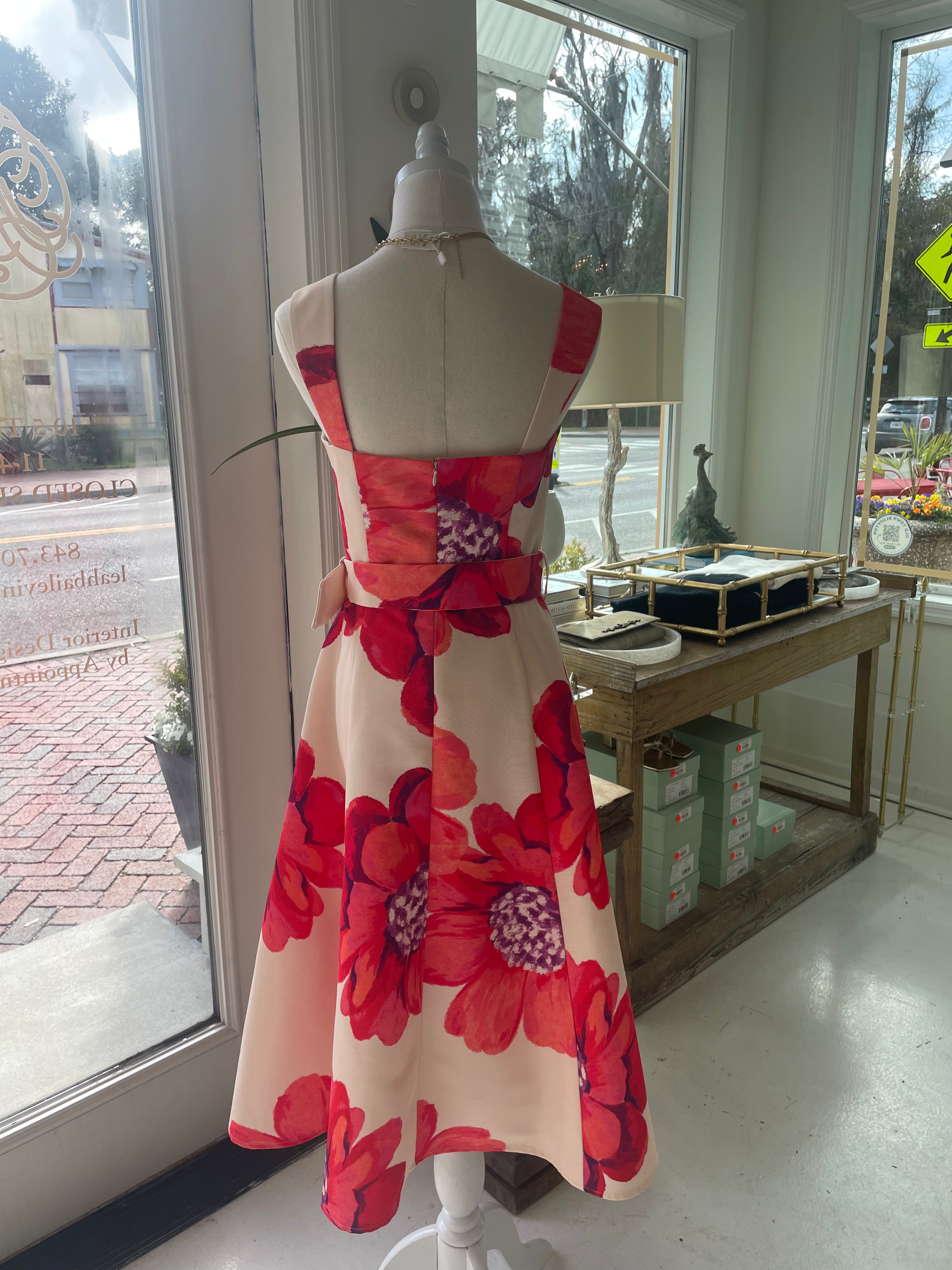 Legacy Dress in Butter & Coral