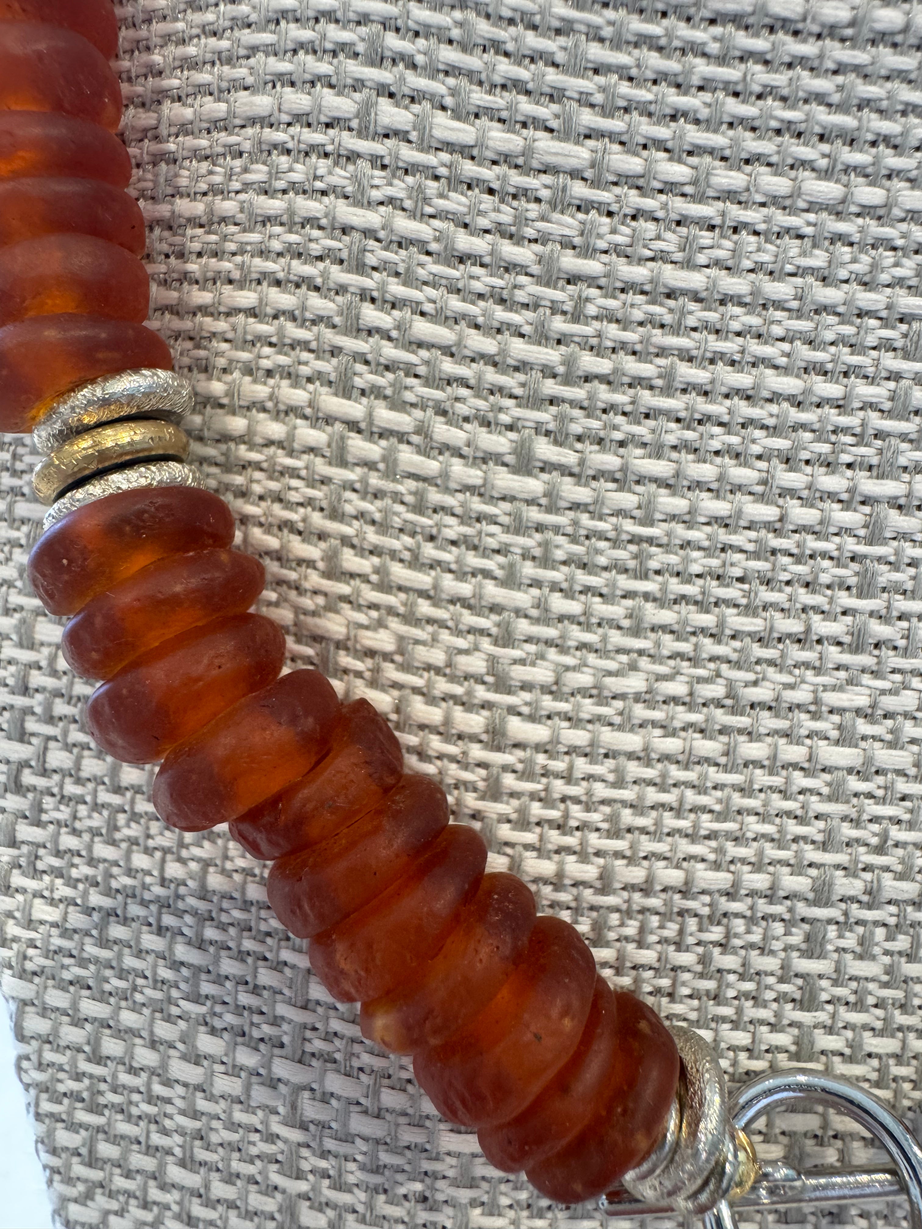 Orange Beaded Necklace