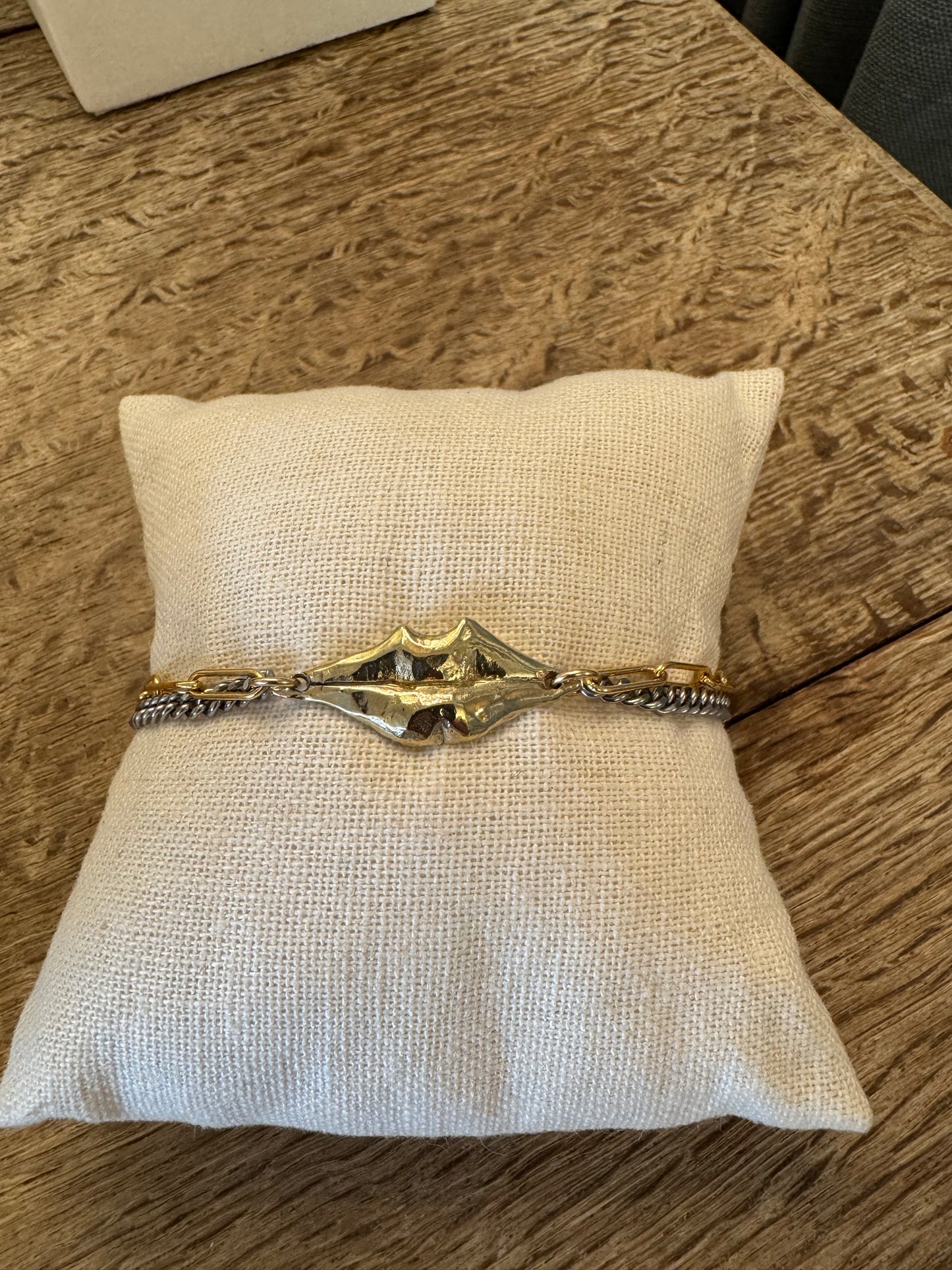 Lips Charm Double Chain Bracelet