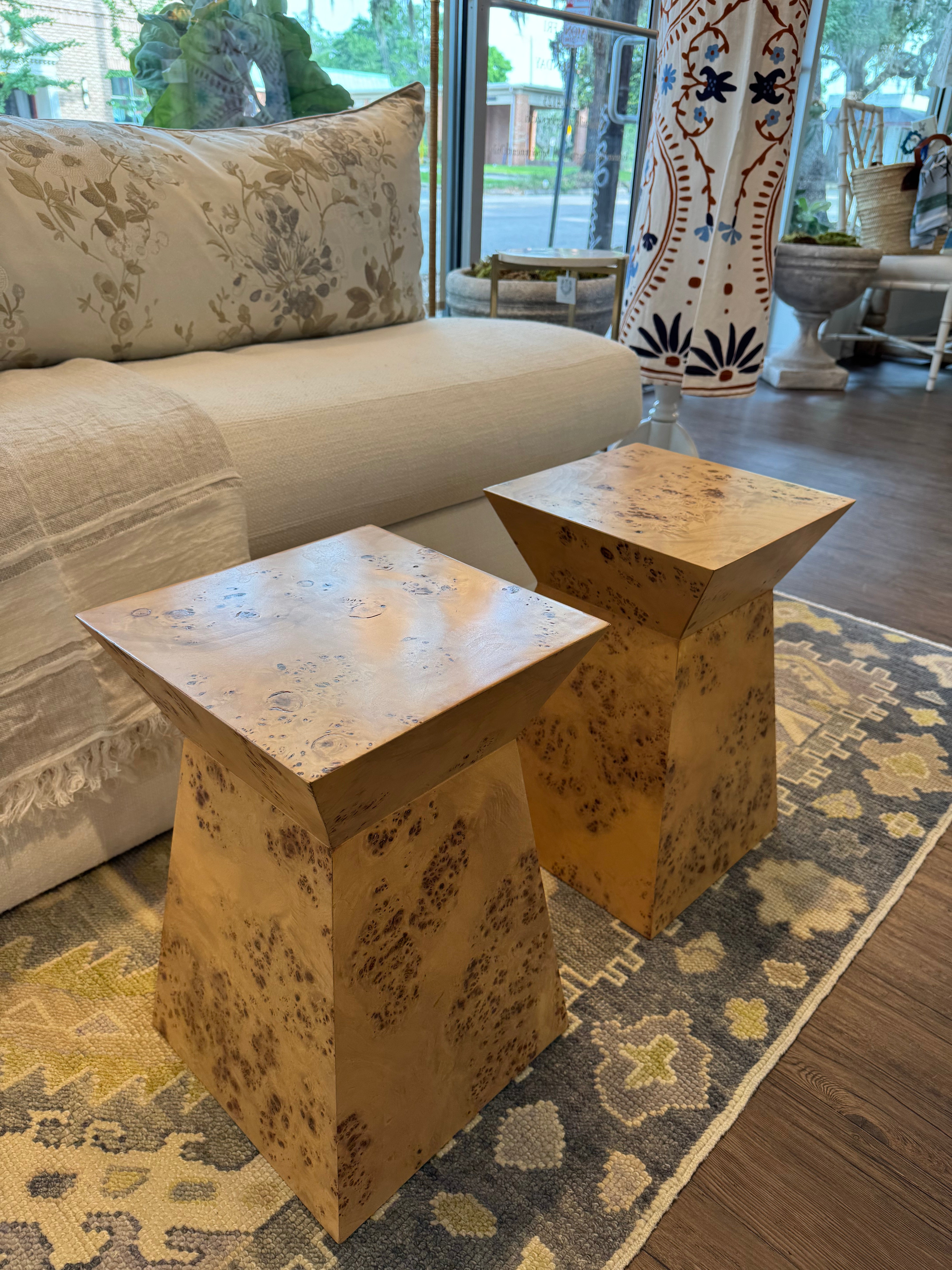 Browning Burl Side Table