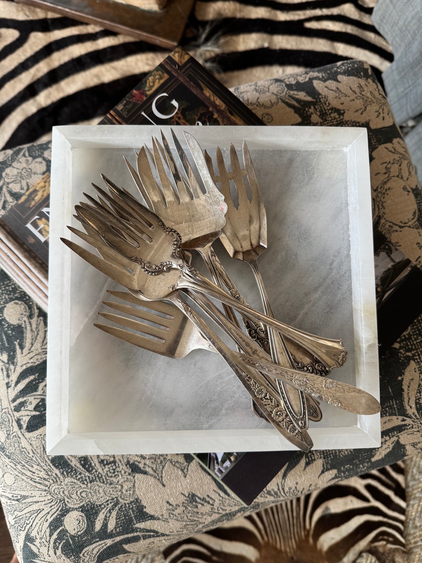 Square Alabaster Tray