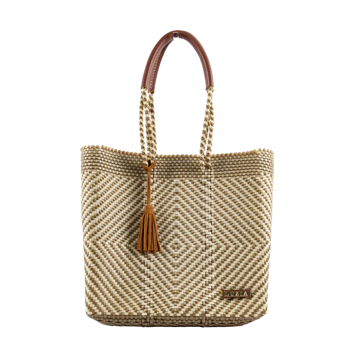Luzia Shoulder Tote in Diamond Beige Gold