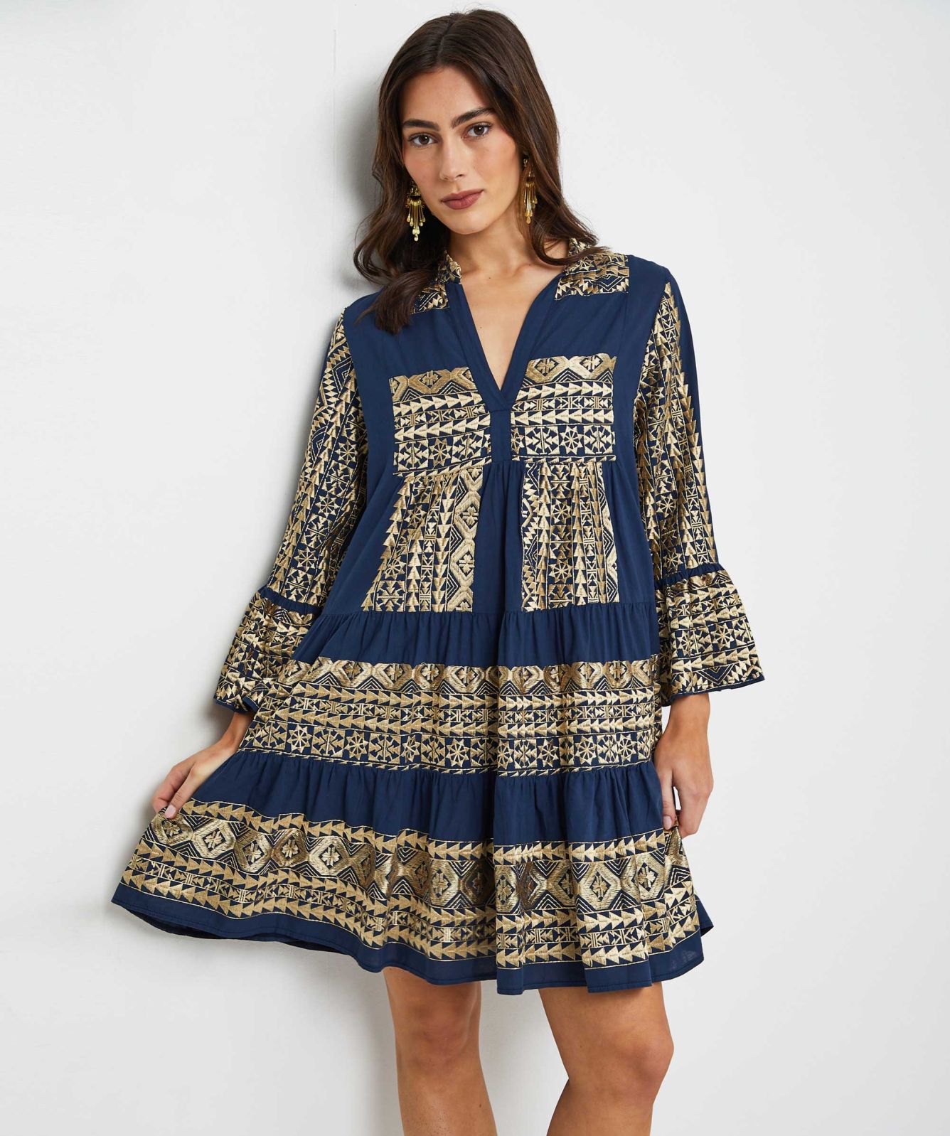 Classic Triangle Chemisier Dress