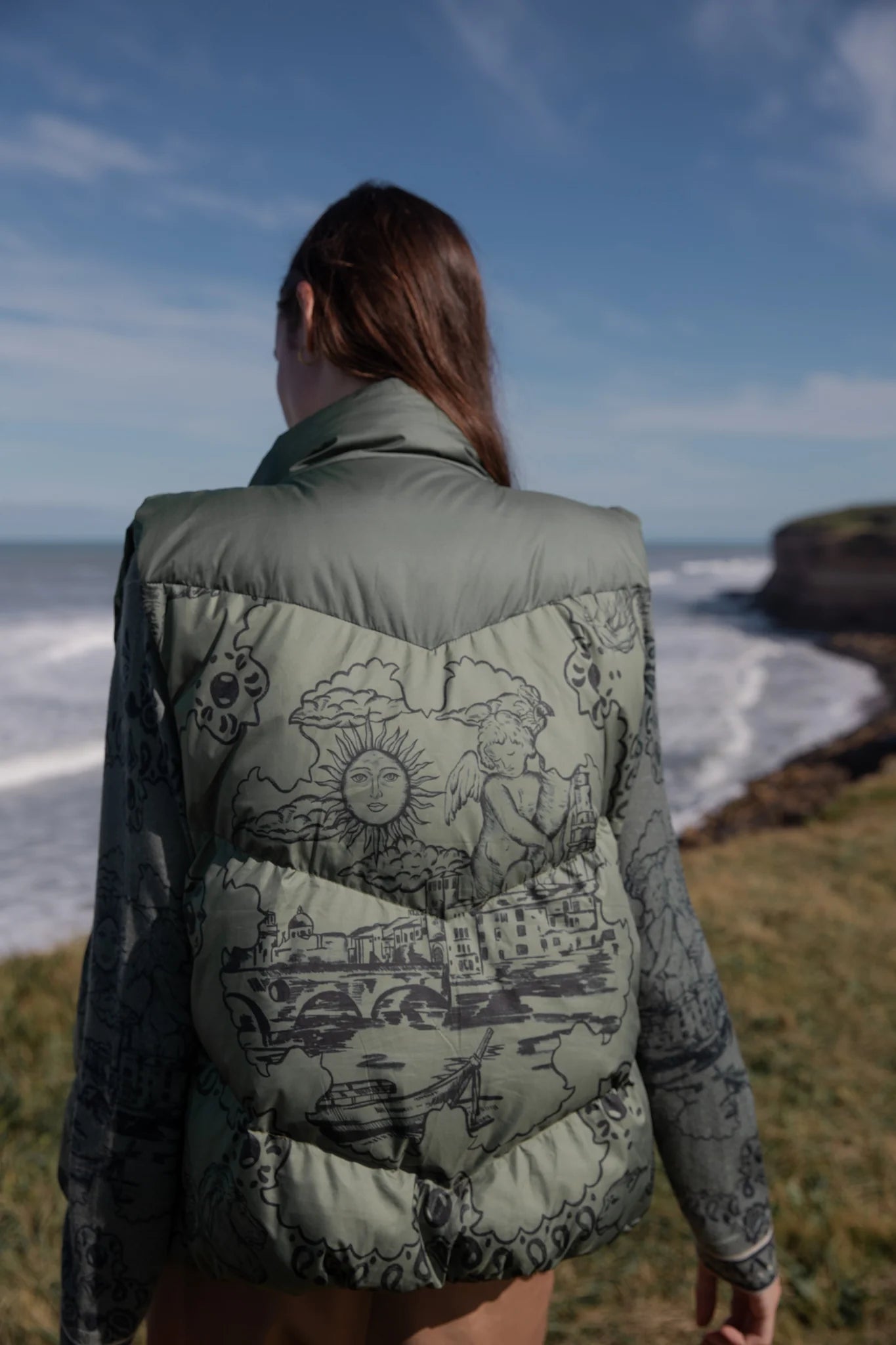 Italian Coast Green Vest