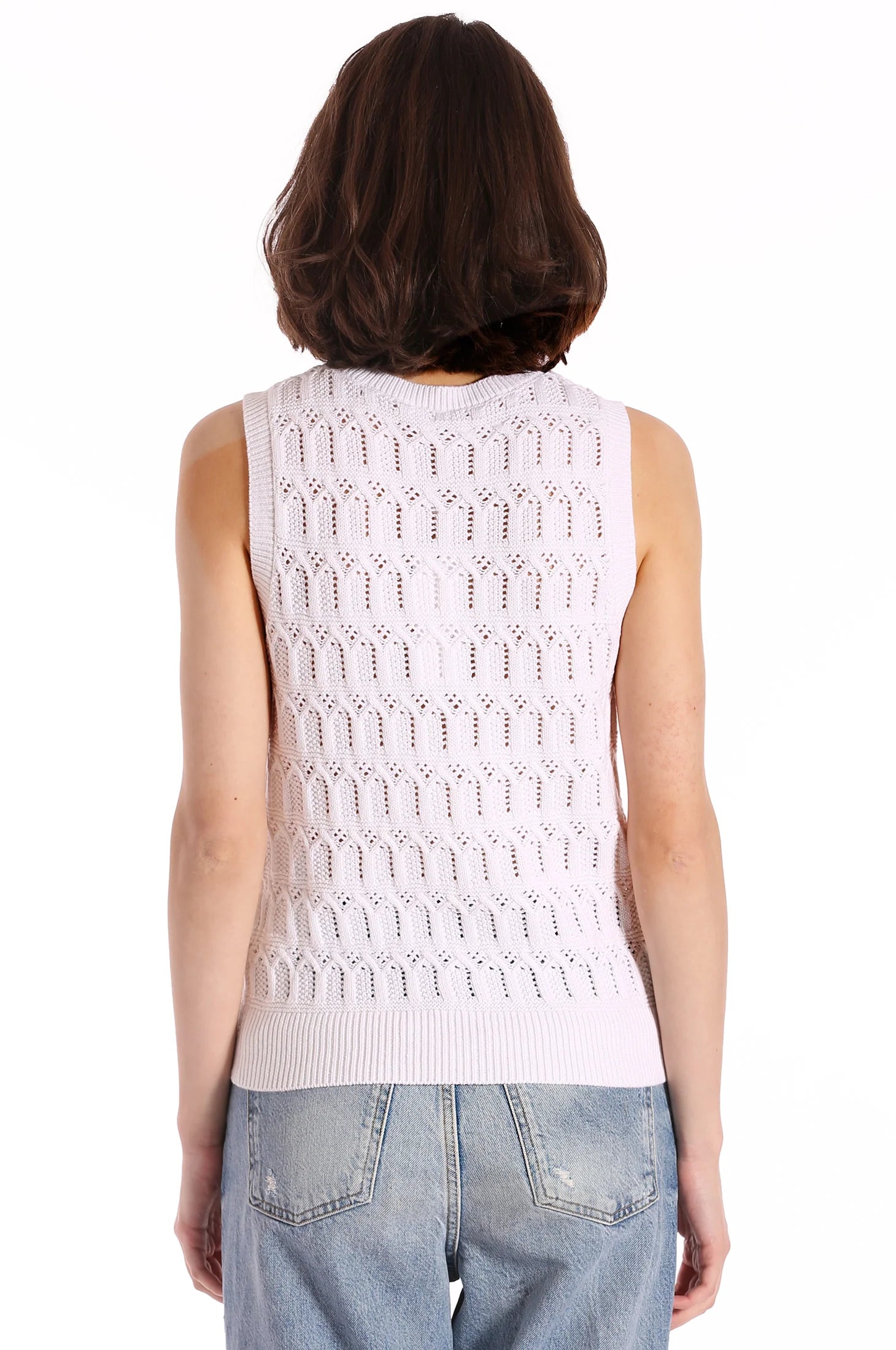 Cotton Cashmere Pointelle Tank