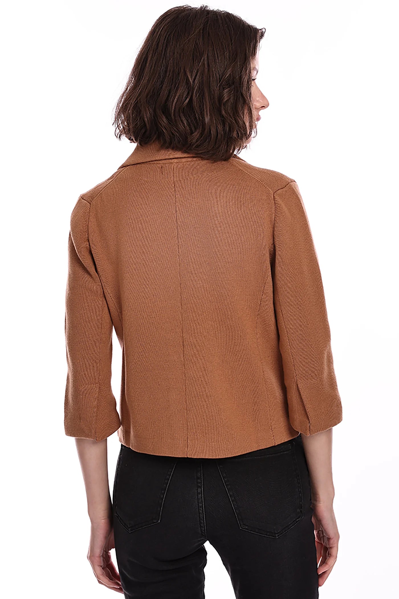 Cotton Blend Shrunken Blazer