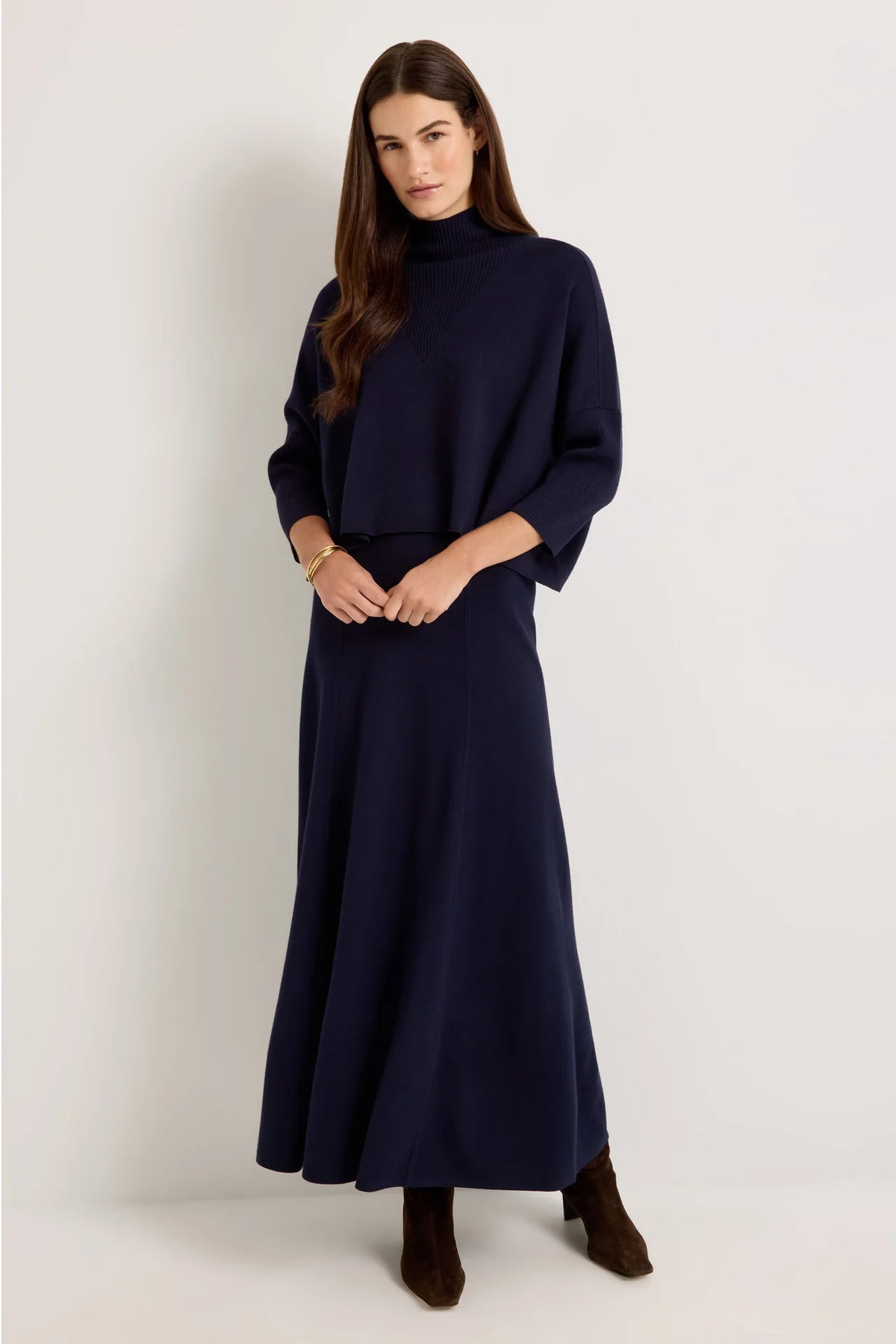 Claudie Popover in Navy