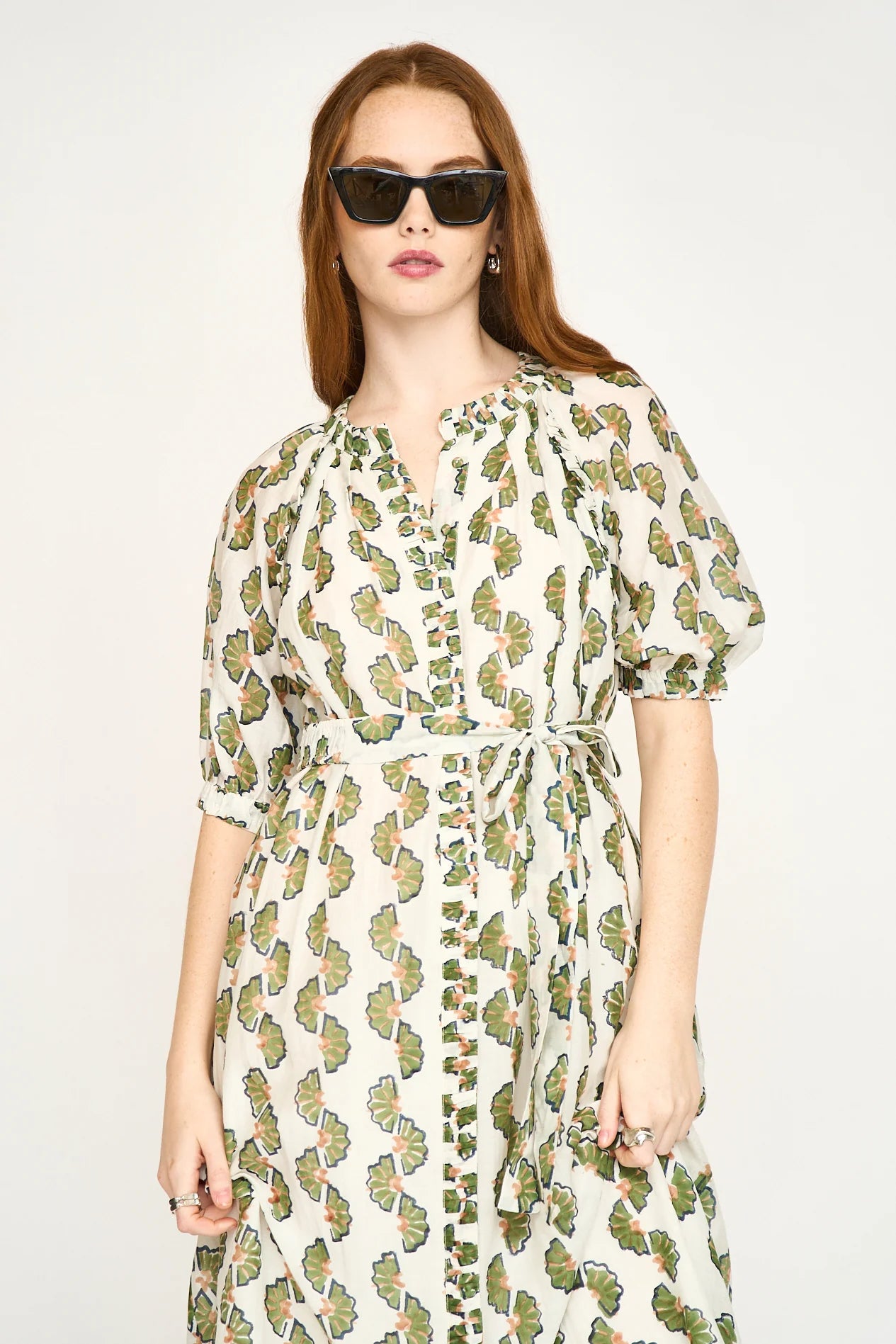 Somerset Dress In Dill Orchard