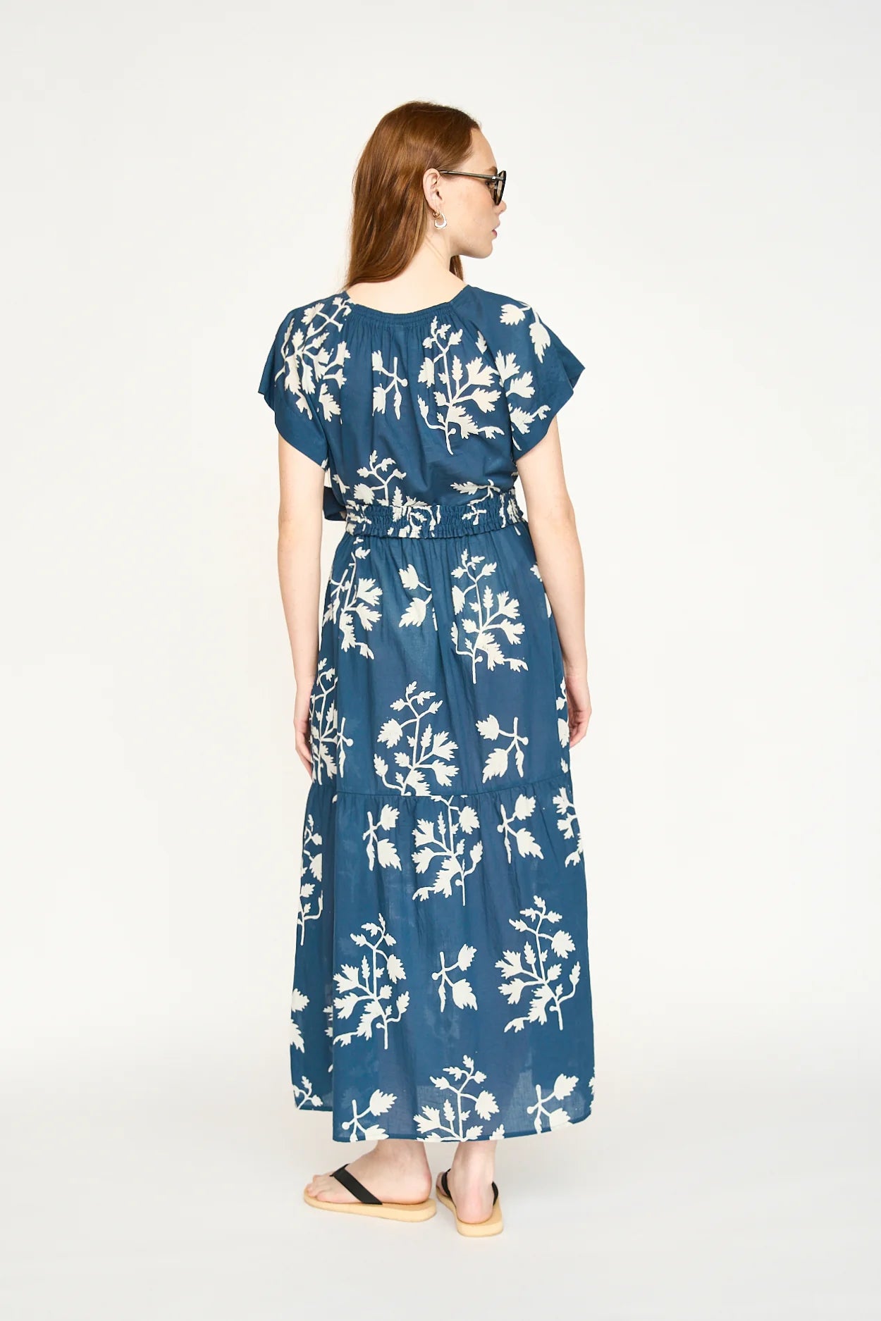Vienna Maxi Dress in Navy Fig