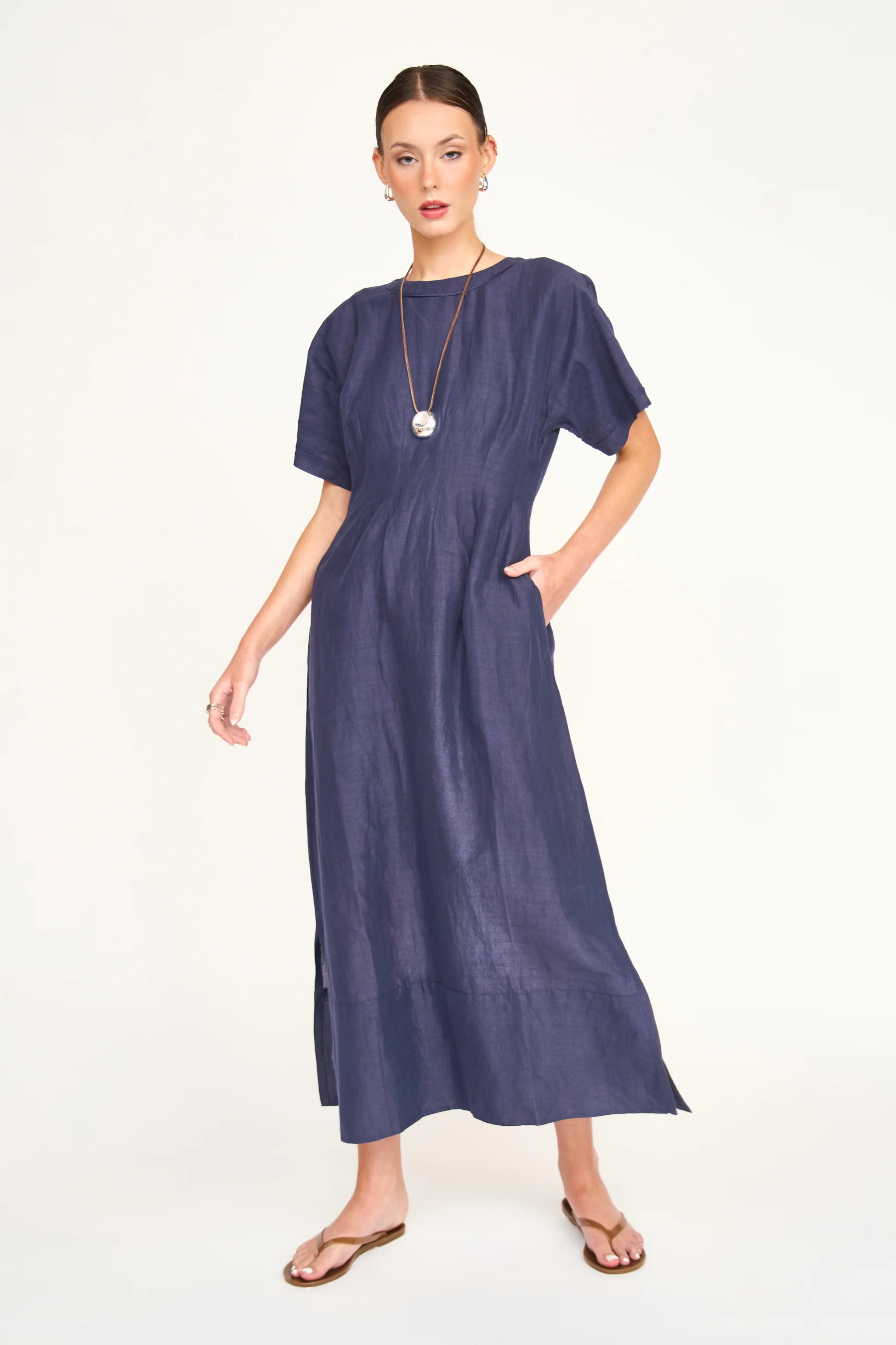 Wailea Dress in Blueberry