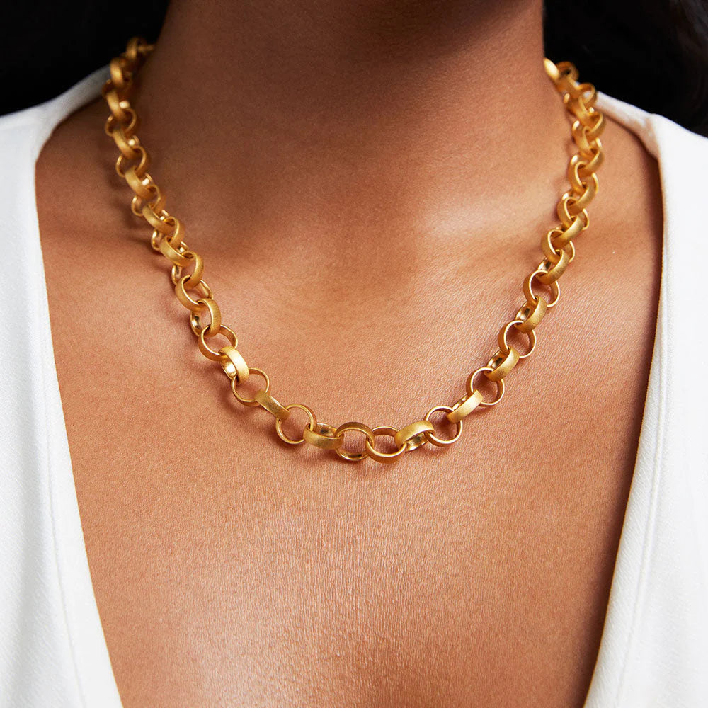 Petit Pave Statement Chain Necklace