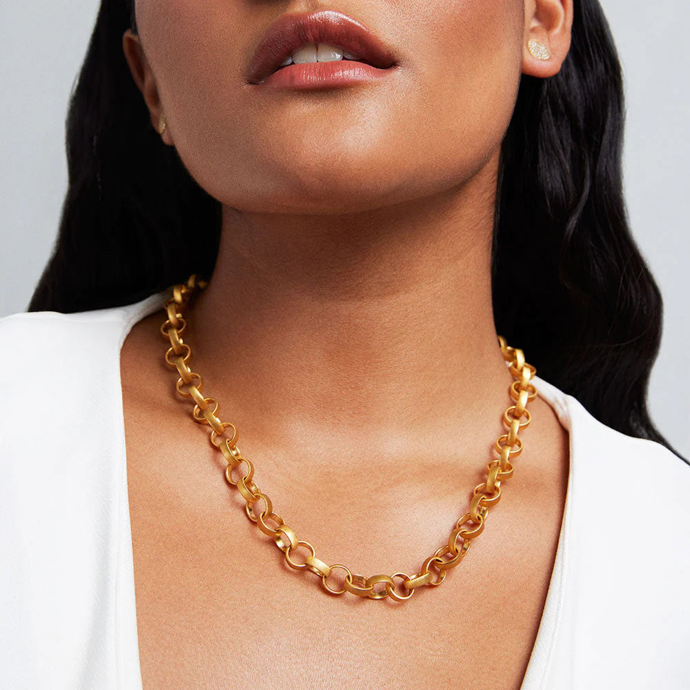 Petit Pave Statement Chain Necklace