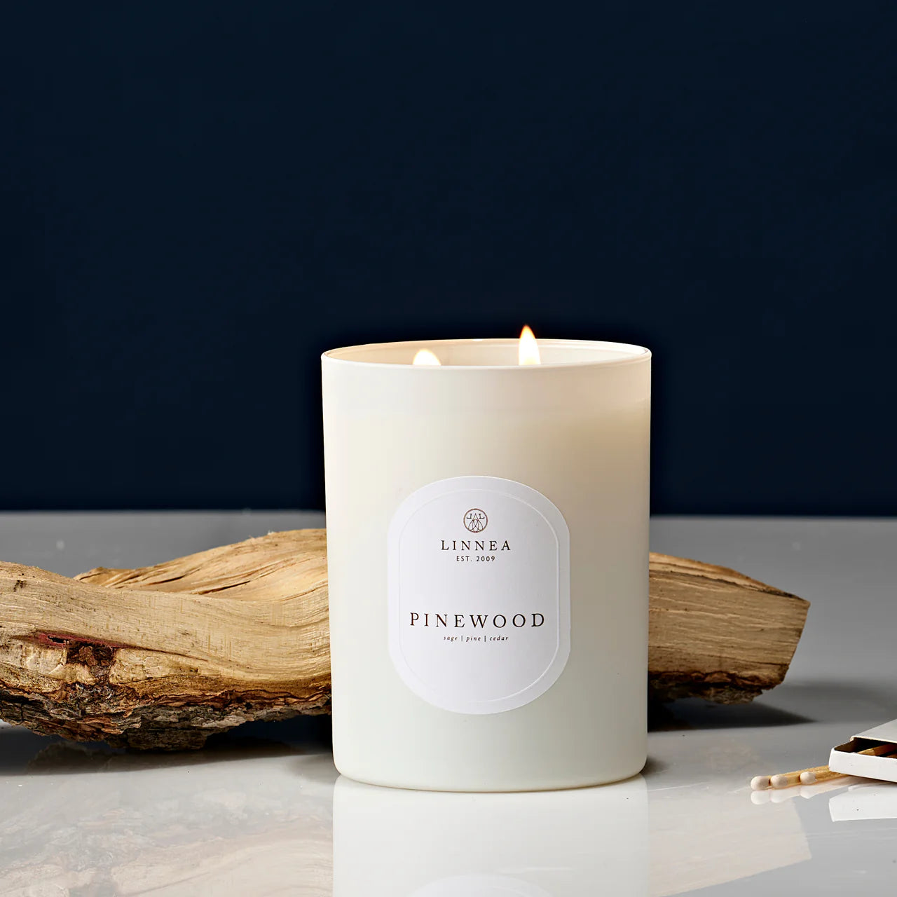 Pinewood Large Candle