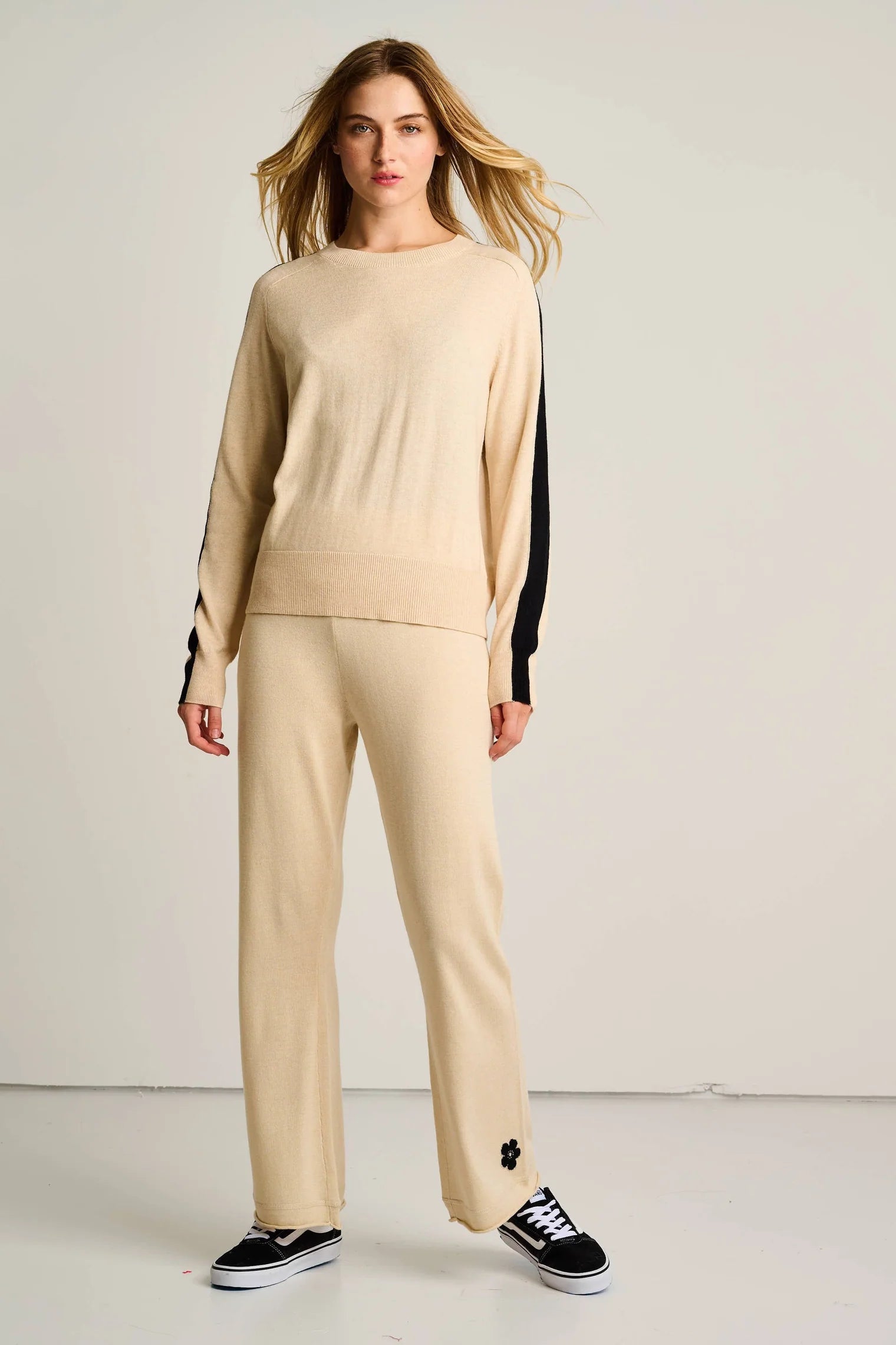 Stripefull Sweater in Oat