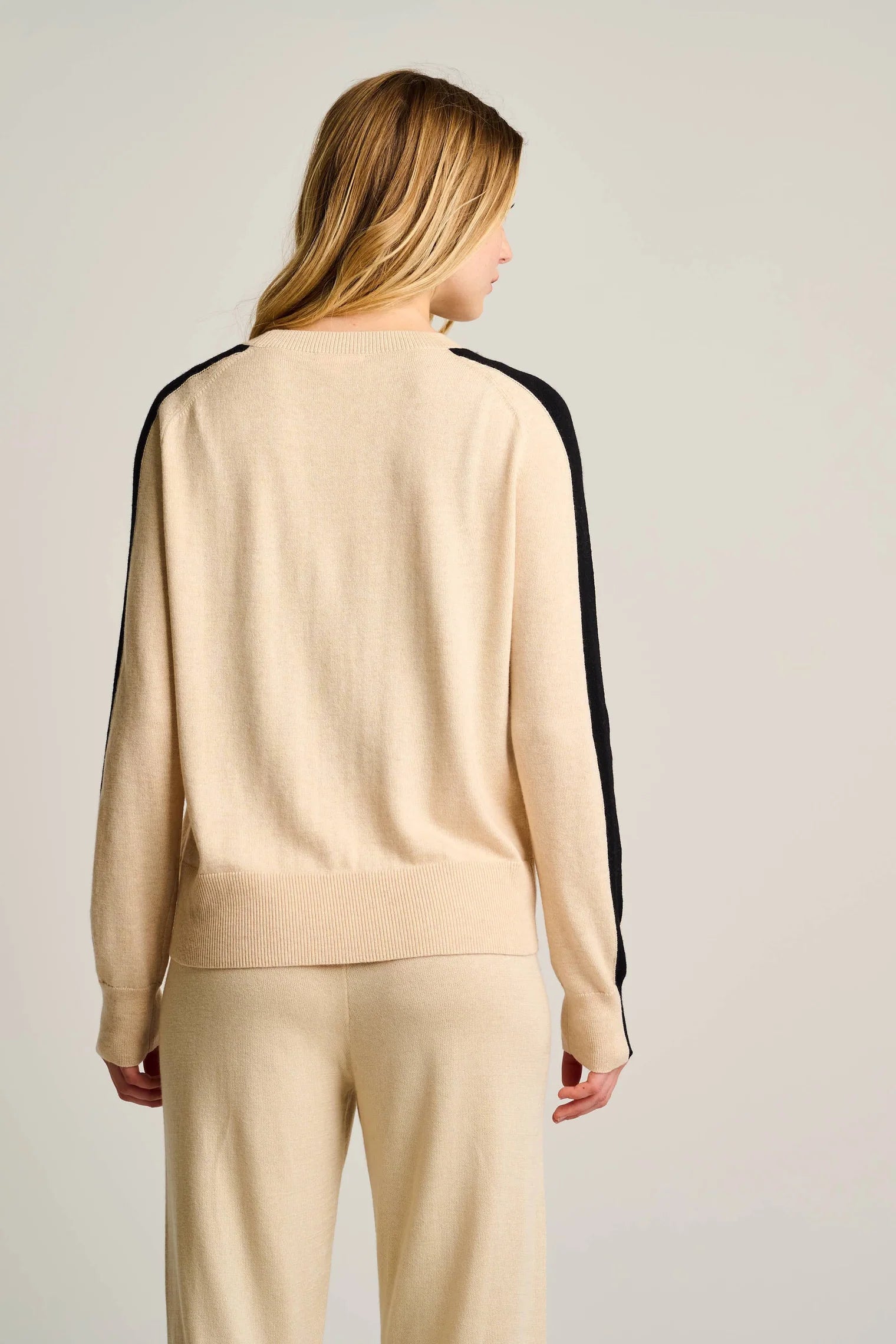 Stripefull Sweater in Oat