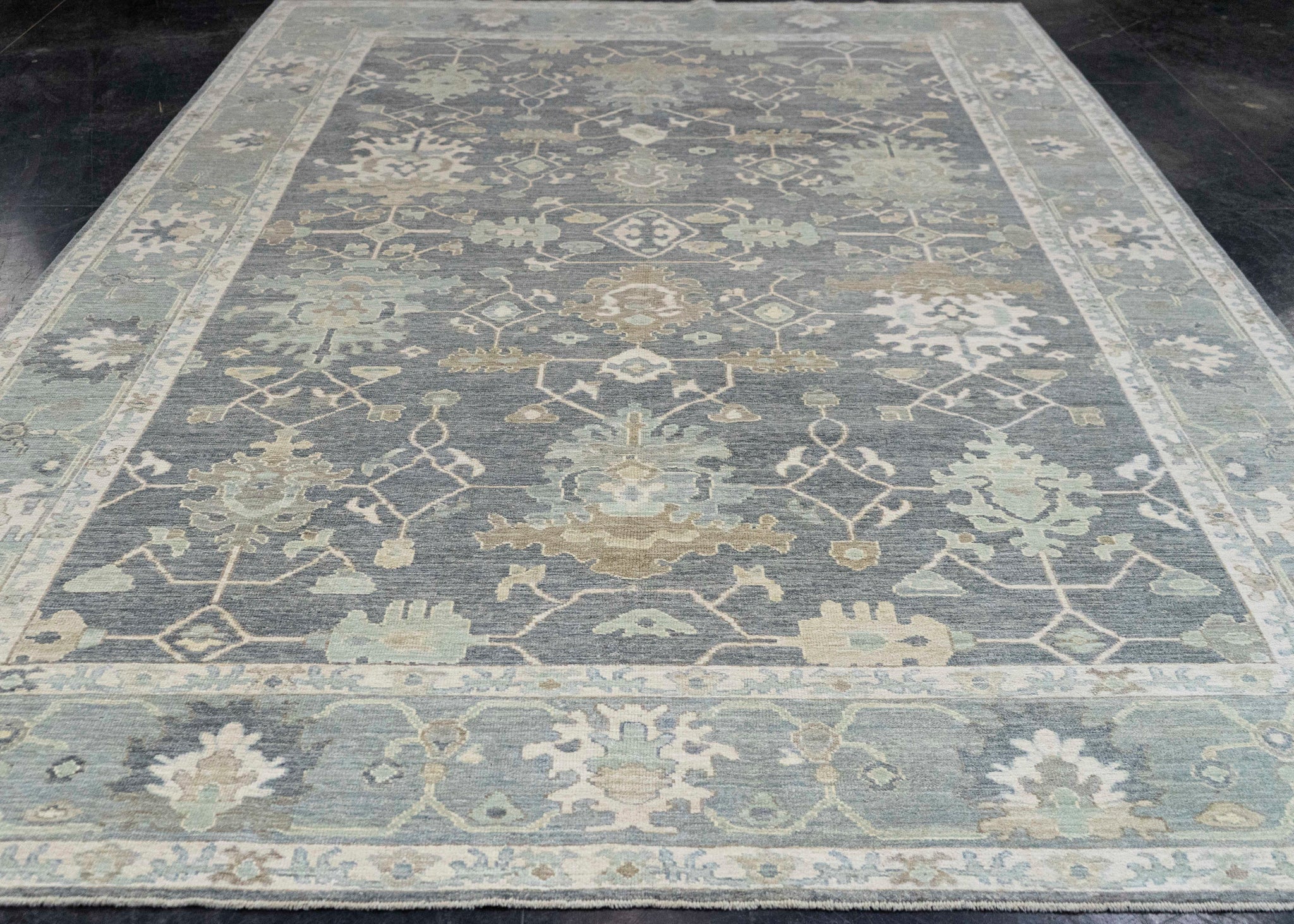 Turkish Oushak Rug 8'8" x 12'3"