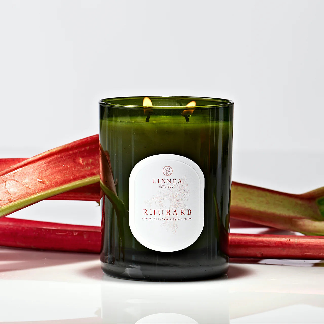 Rhubarb 2 Wick Candle