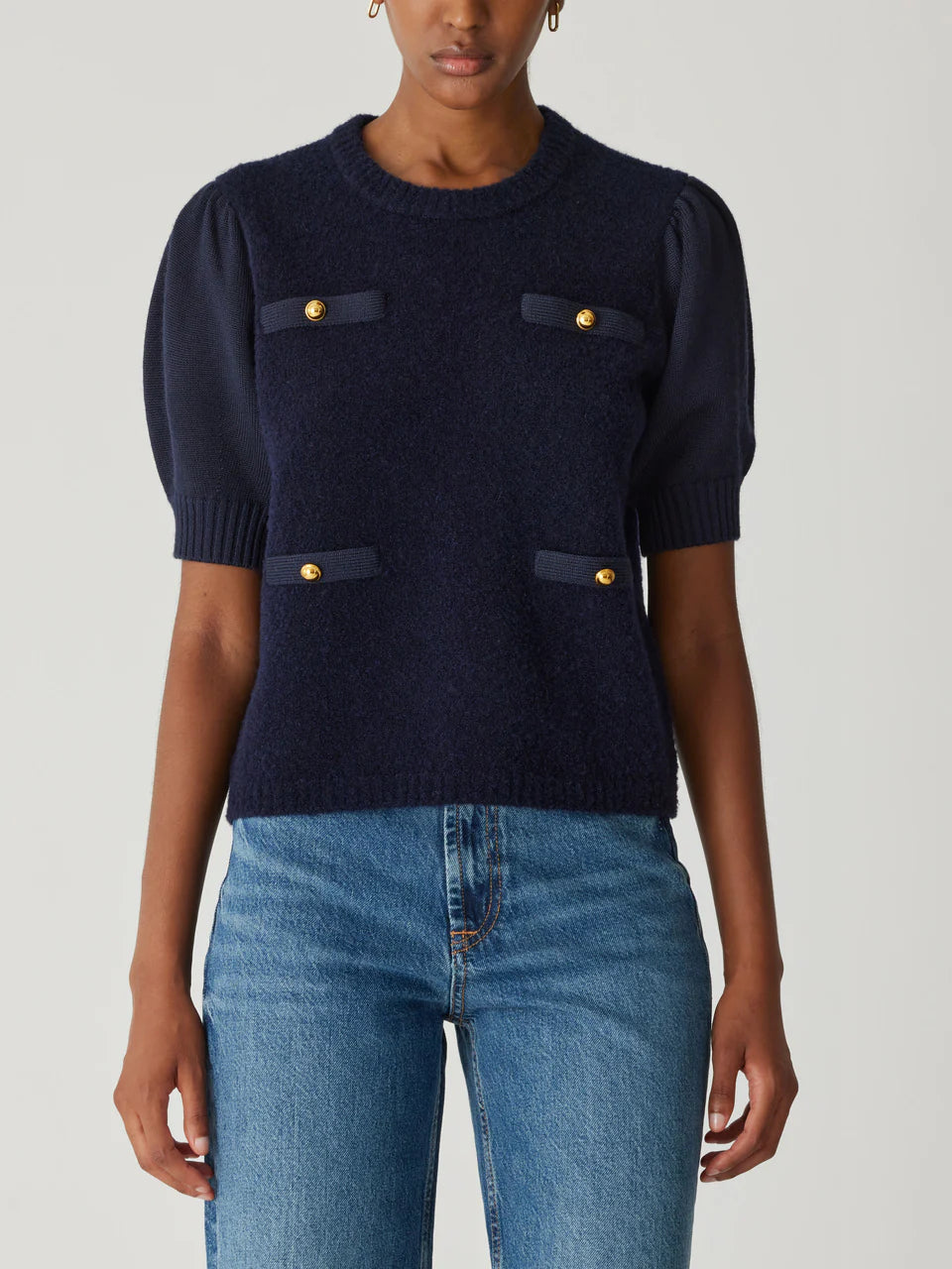 Boucle Texture Lady Top