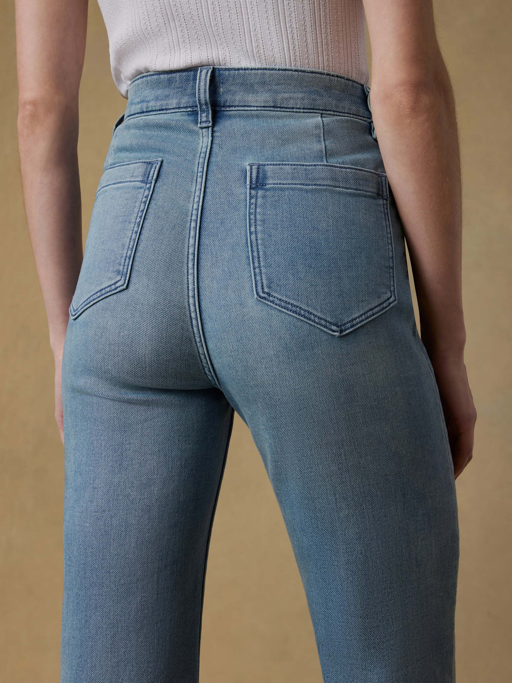 Stretch Terry Patch Pocket Ankle Pant