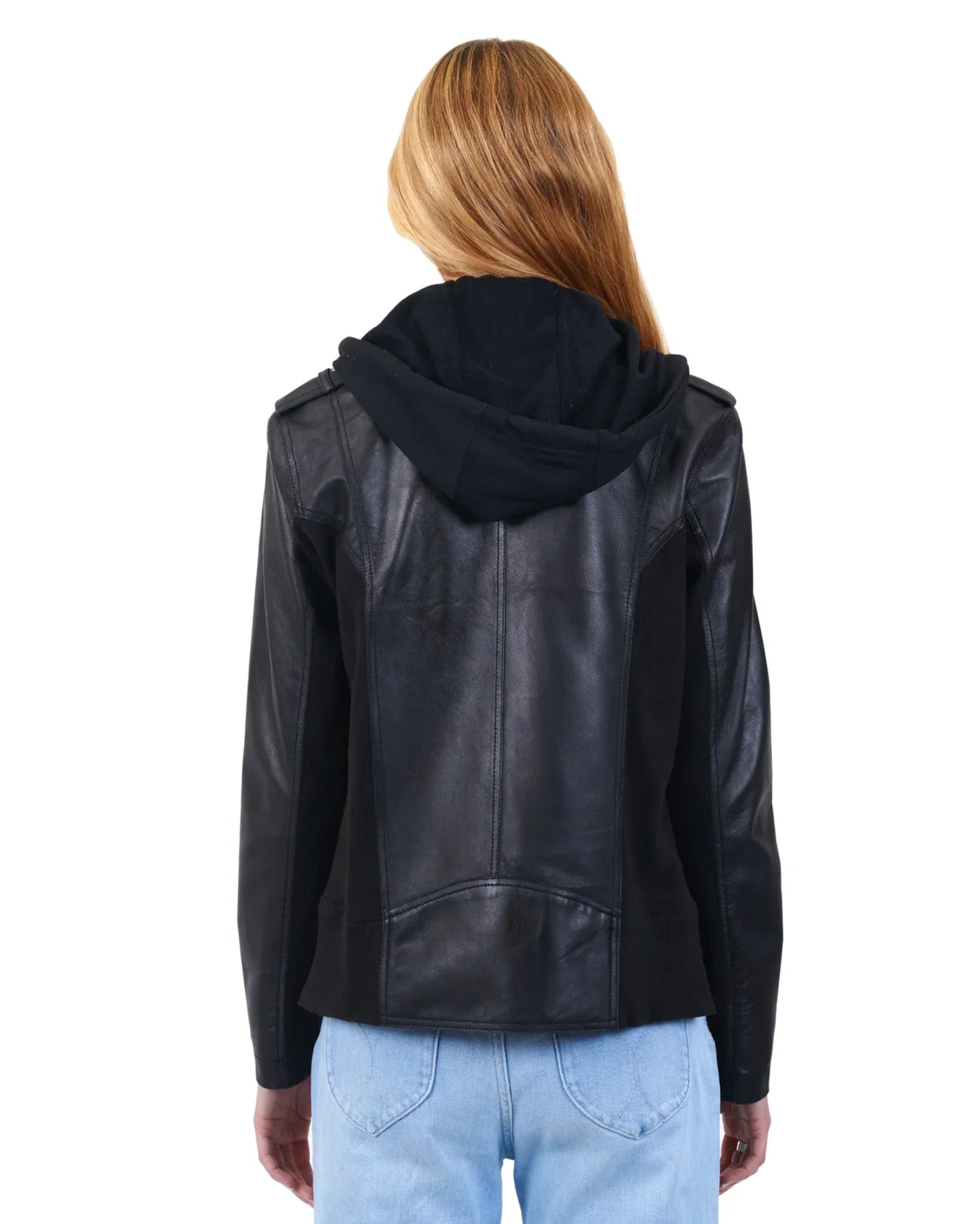 Hannah Burnished Leather Jacket