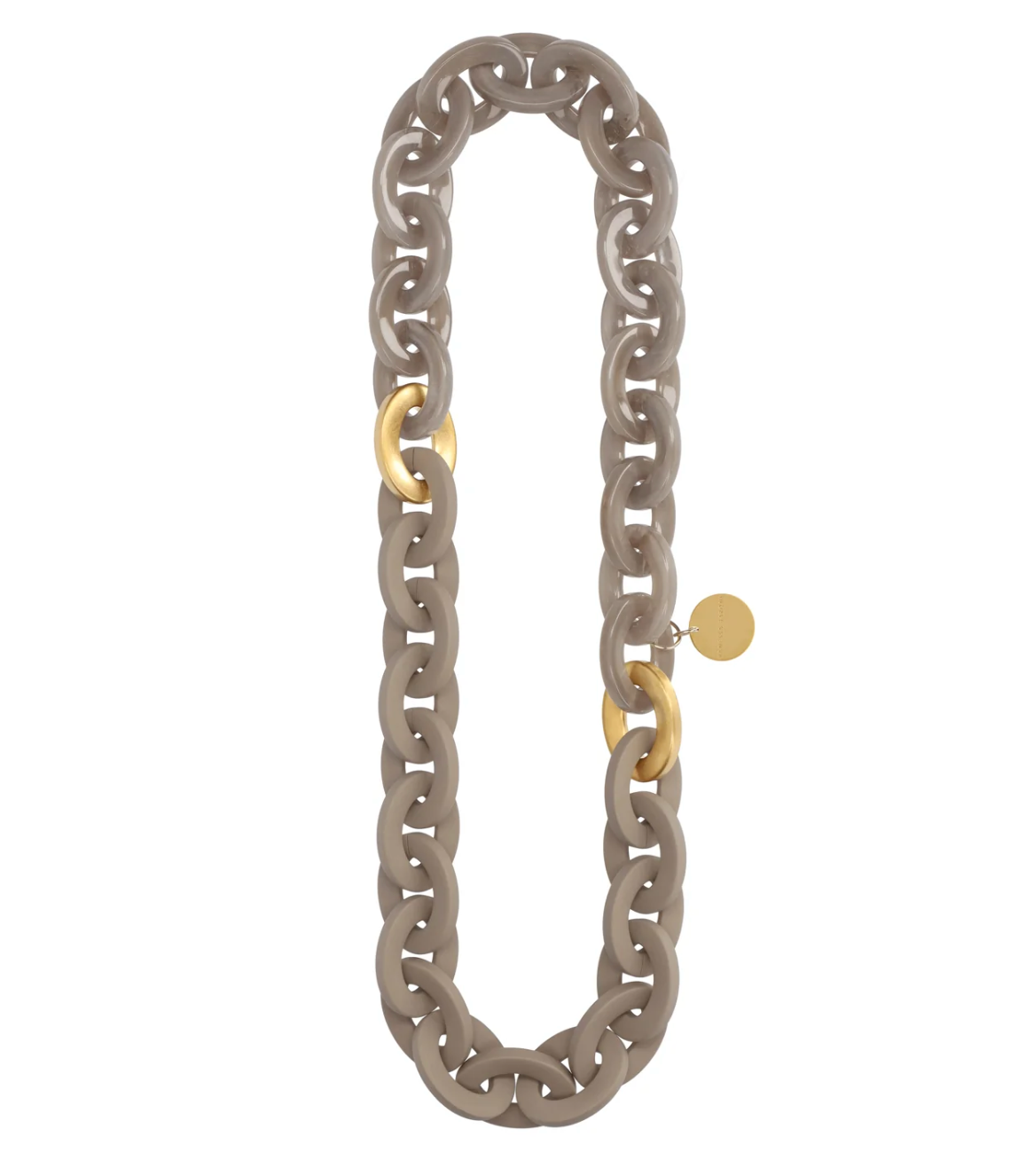 Long Oval Chain Necklace