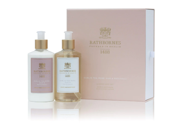 Luxury Dublin Tea Rose Wash & Lotion Set
