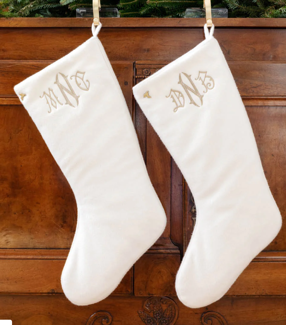 Ivory Christmas Stocking
