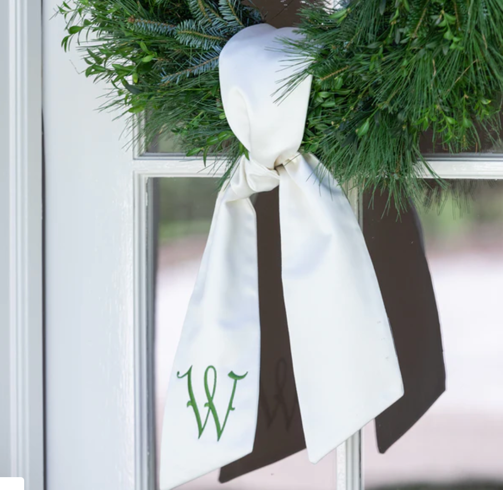 Ivory Wreath Sash