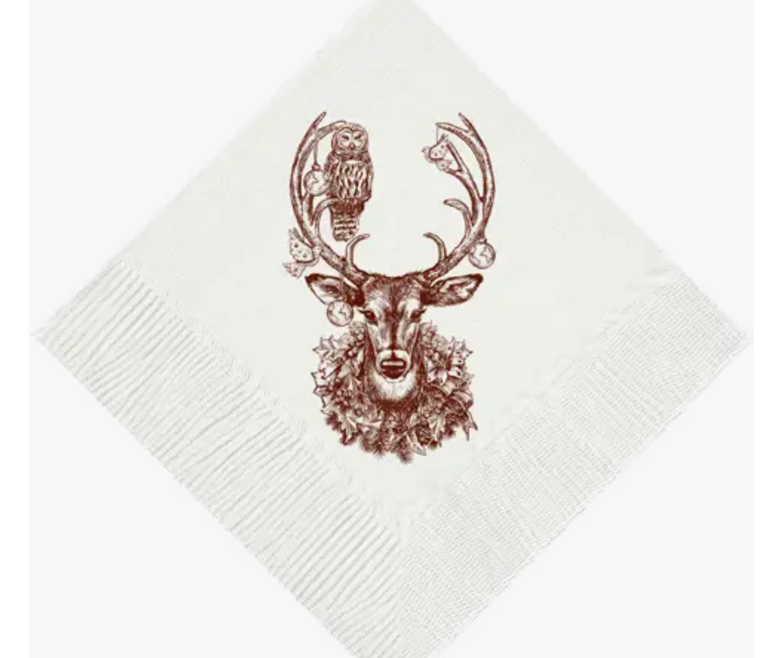 Christmas Deer Beverage Napkins