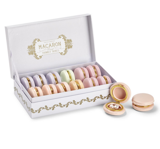 Macaron Limoges Style Trinket Boxes