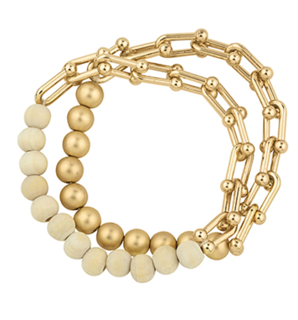 Ball & Chain Stretch Bracelet