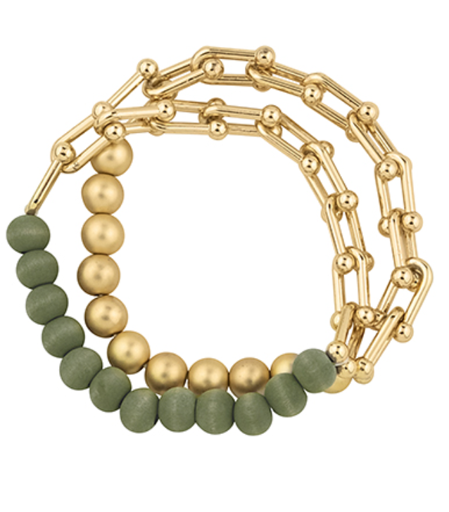 Ball & Chain Stretch Bracelet