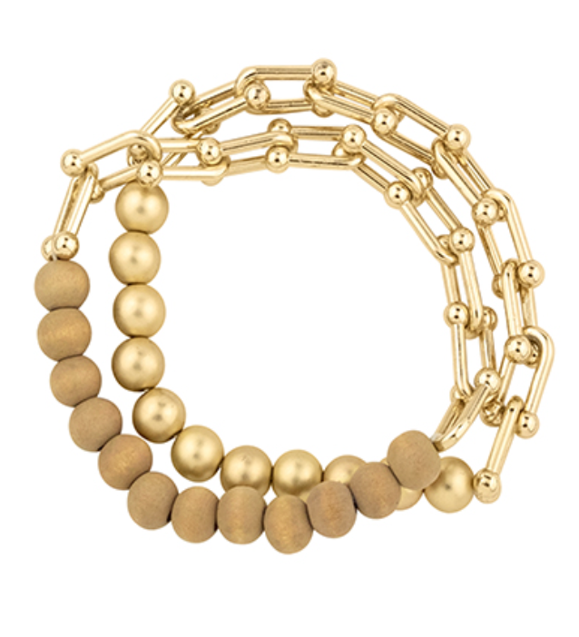 Ball & Chain Stretch Bracelet