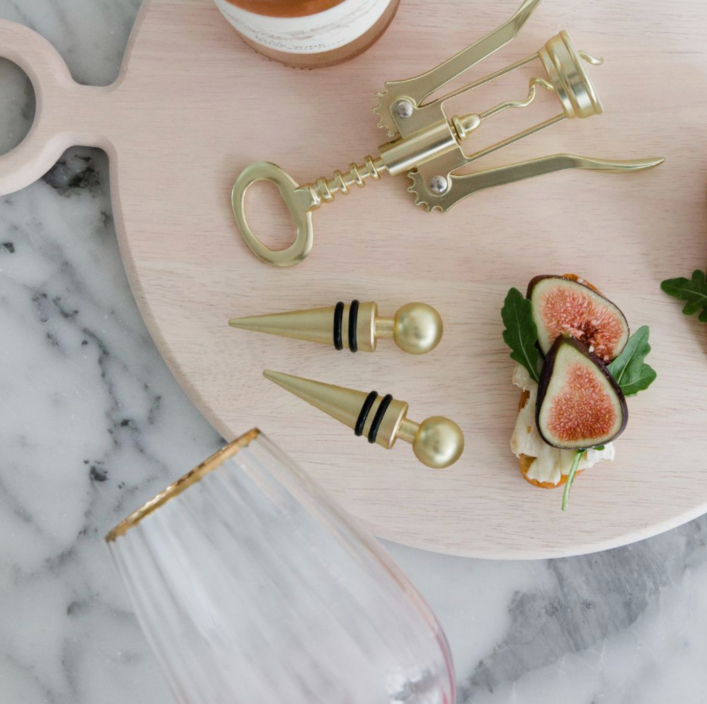 Gold Metal Wine Bottle Stopper