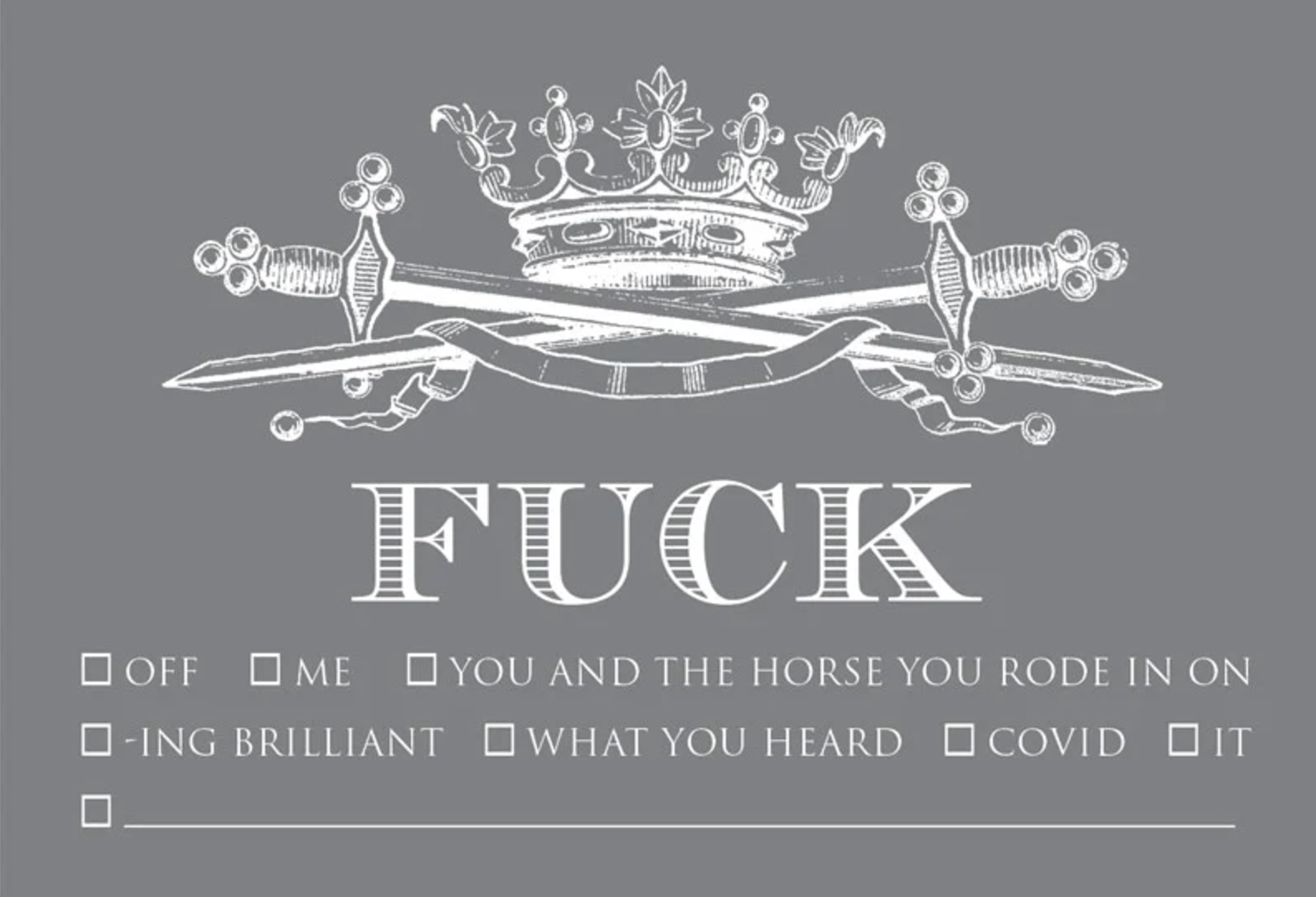 Trio of Fuck Calling Cards